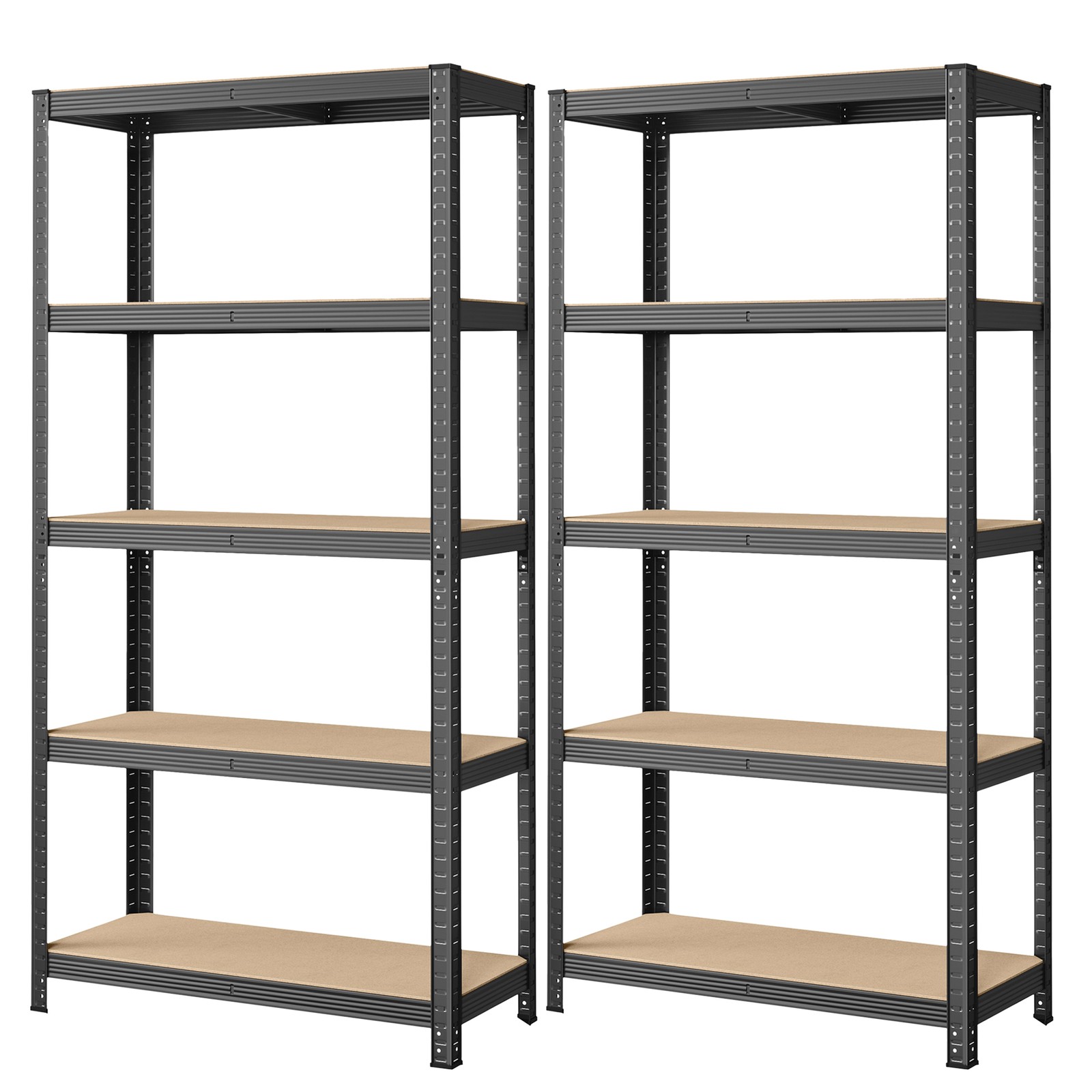 5-Tier Shelving Units Set of 2, Steel Shelving Unit for Storage, for Garage 5-Tier Shelving Units Set of 2, Steel Shelving Unit for Storage, for Garage