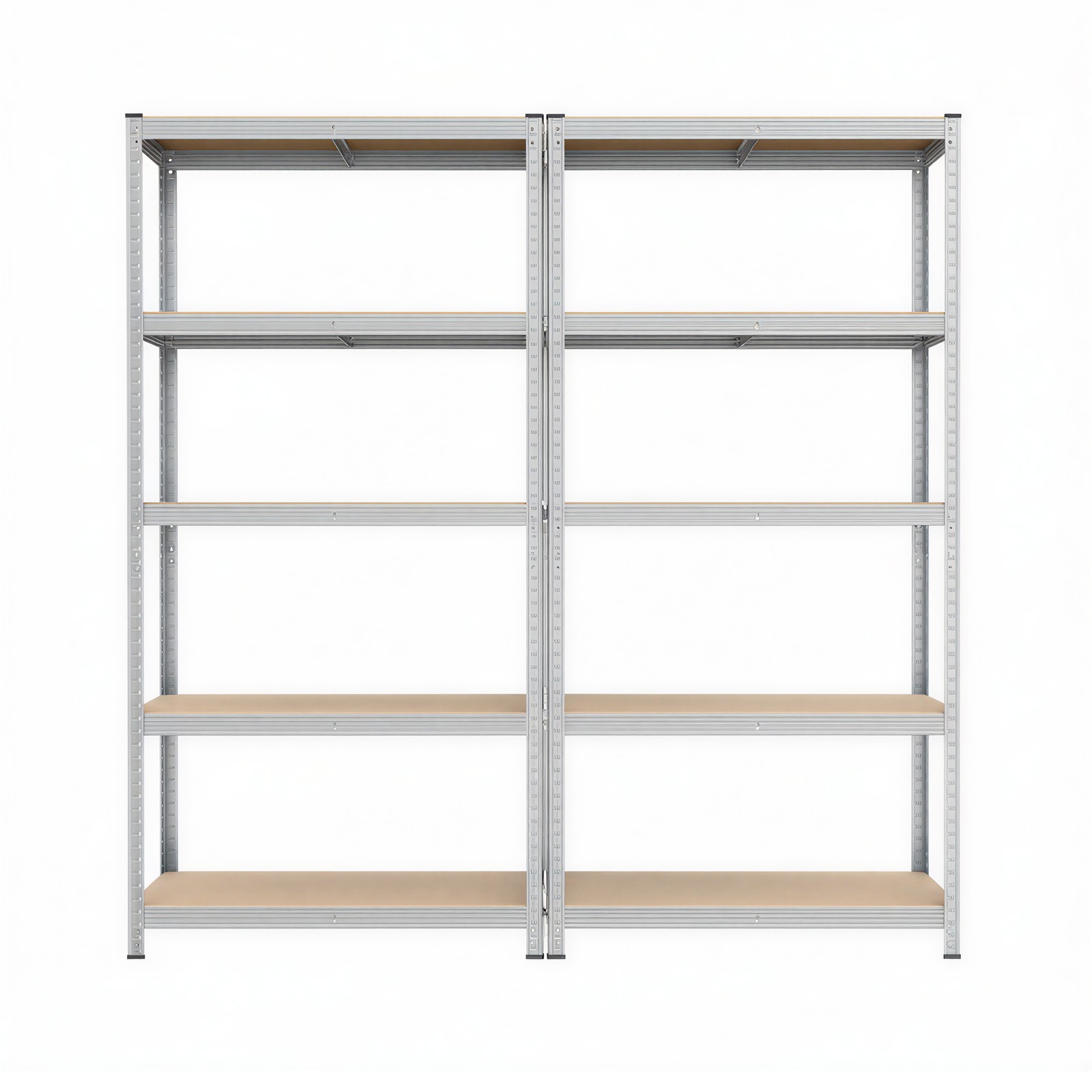 5-Tier Shelving Unit Set of 2, Garage Storage, 50 x 100 x 200 cm 5-Tier Shelving Unit Set of 2, Garage Storage, 50 x 100 x 200 cm