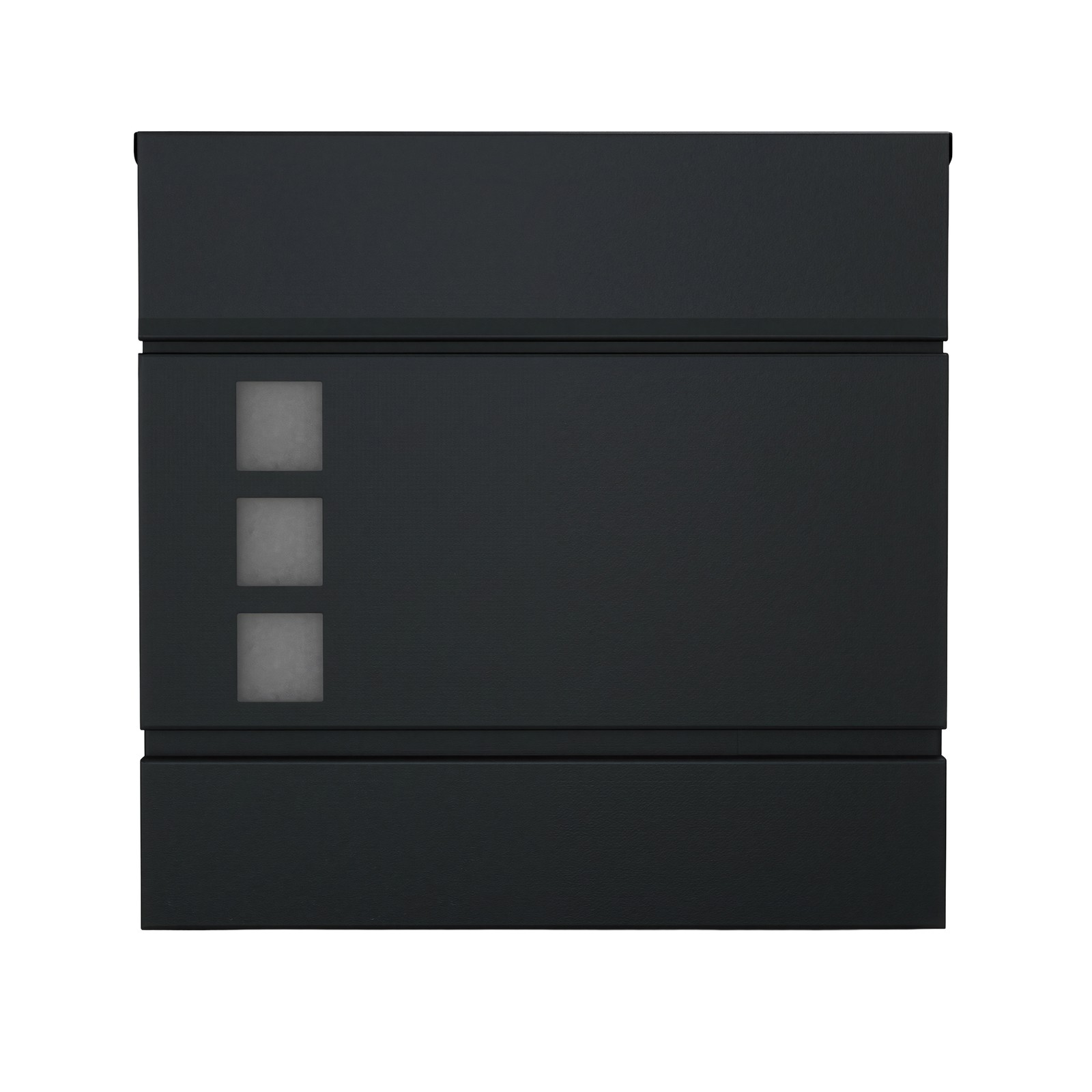 Modern Mailbox, Lockable Wall-Mounted Post Letter Box with Newspaper Holder, Easy to Install