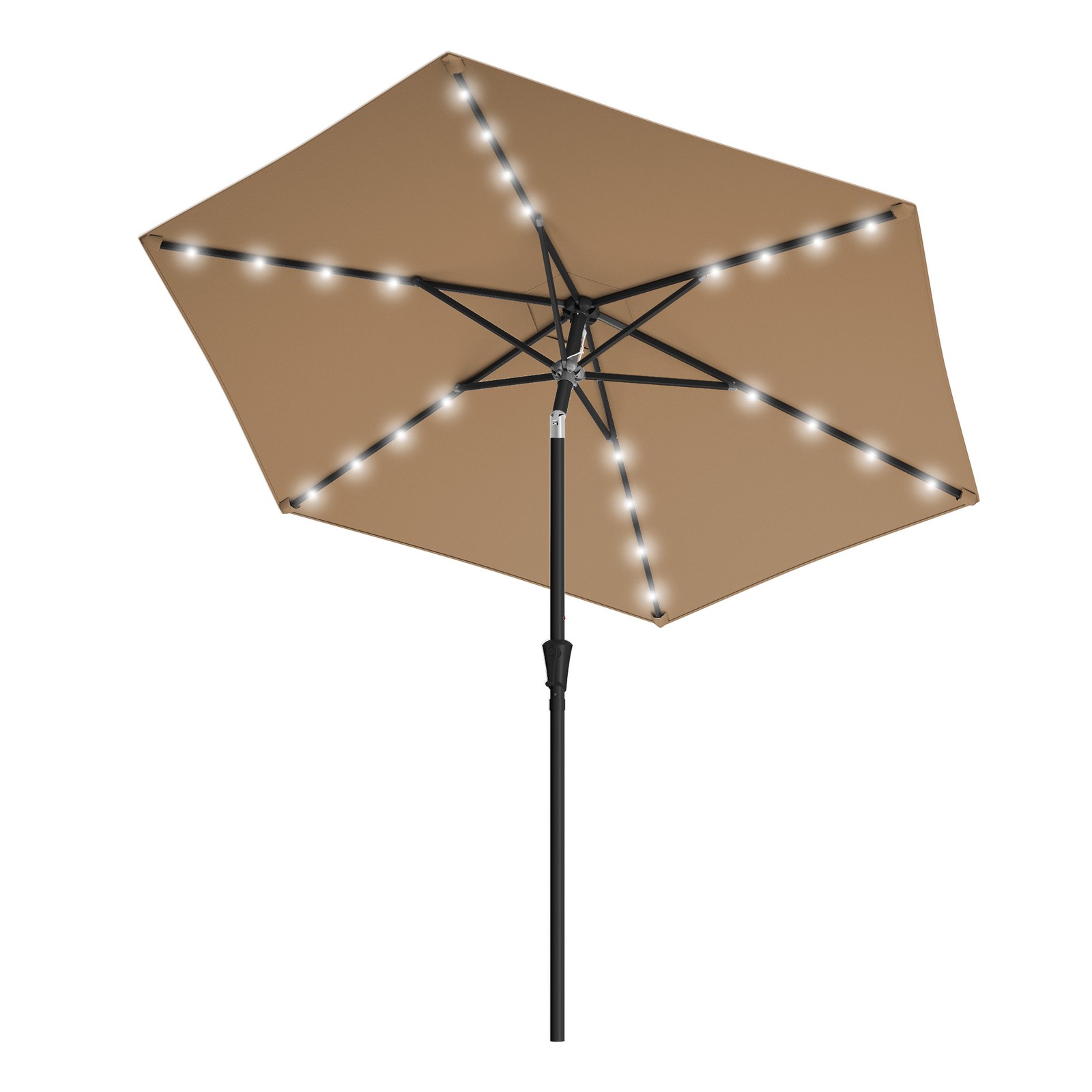 Outdoor Patio Sun Umbrella, Dual-Tilt System