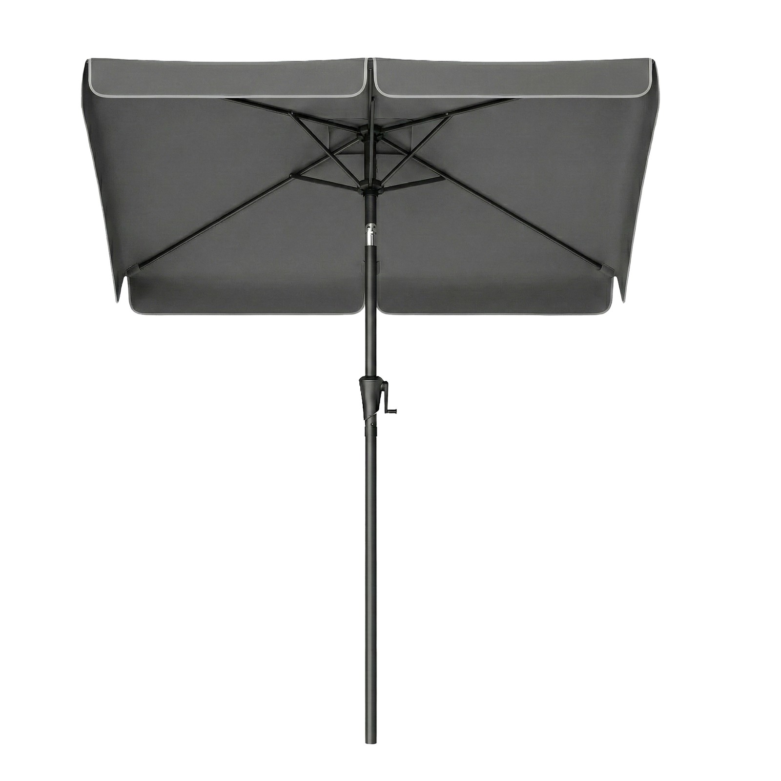 Outdoor Sun Shade, 2 x 1.5 m Rectangular Patio Umbrella with 30° Dual Tilt Outdoor Sun Shade, 2 x 1.5 m Rectangular Patio Umbrella with 30° Dual Tilt