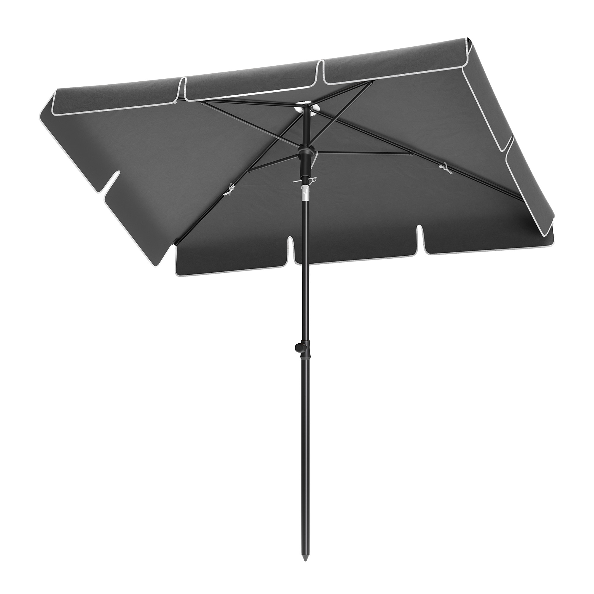 Patio Parasol 200 x 125 cm, Outdoor Umbrella, Double-Sided 30° Tilt Patio Parasol 200 x 125 cm, Outdoor Umbrella, Double-Sided 30° Tilt