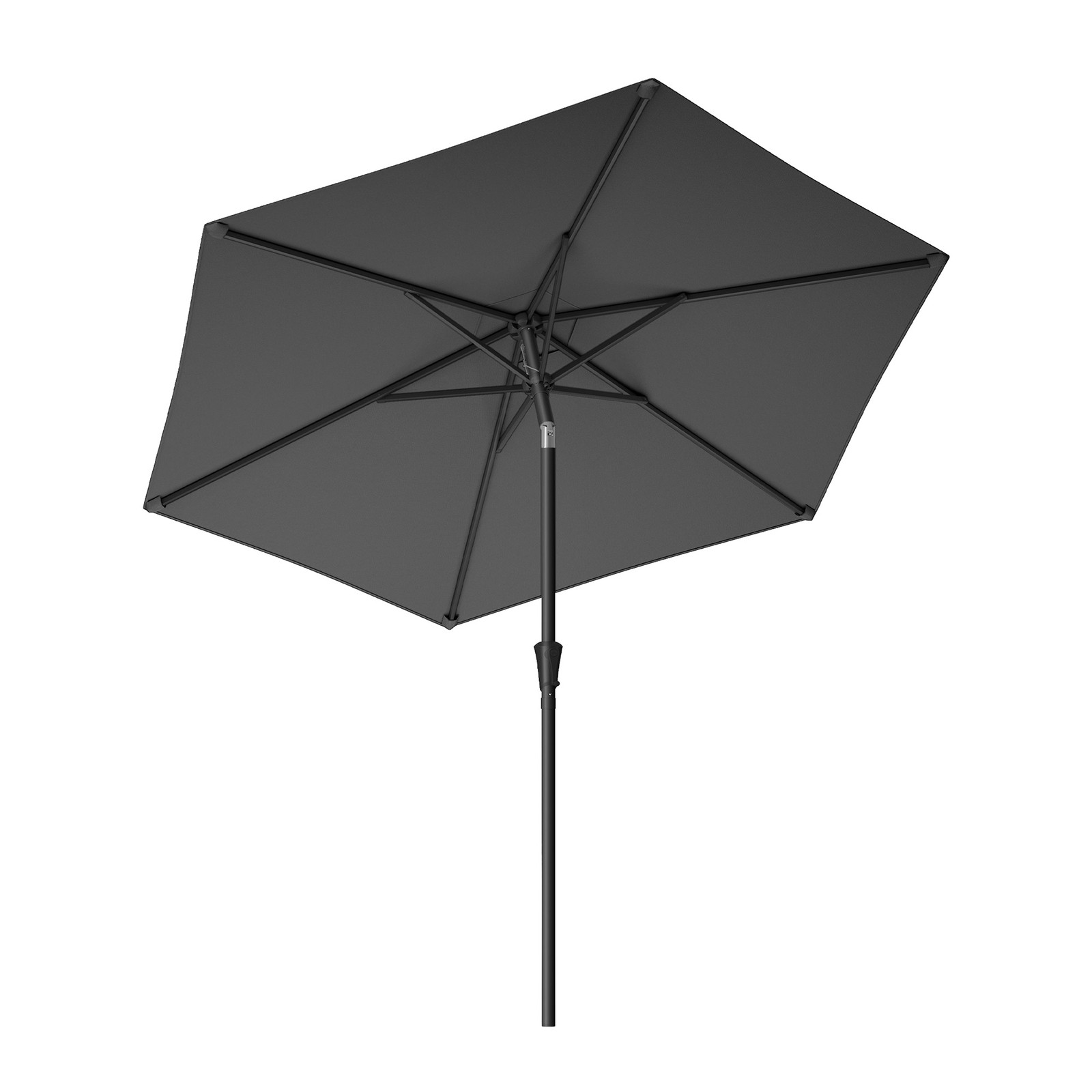 Outdoor Patio Sun Umbrella, 2.7 m Parasol with Crank Handle