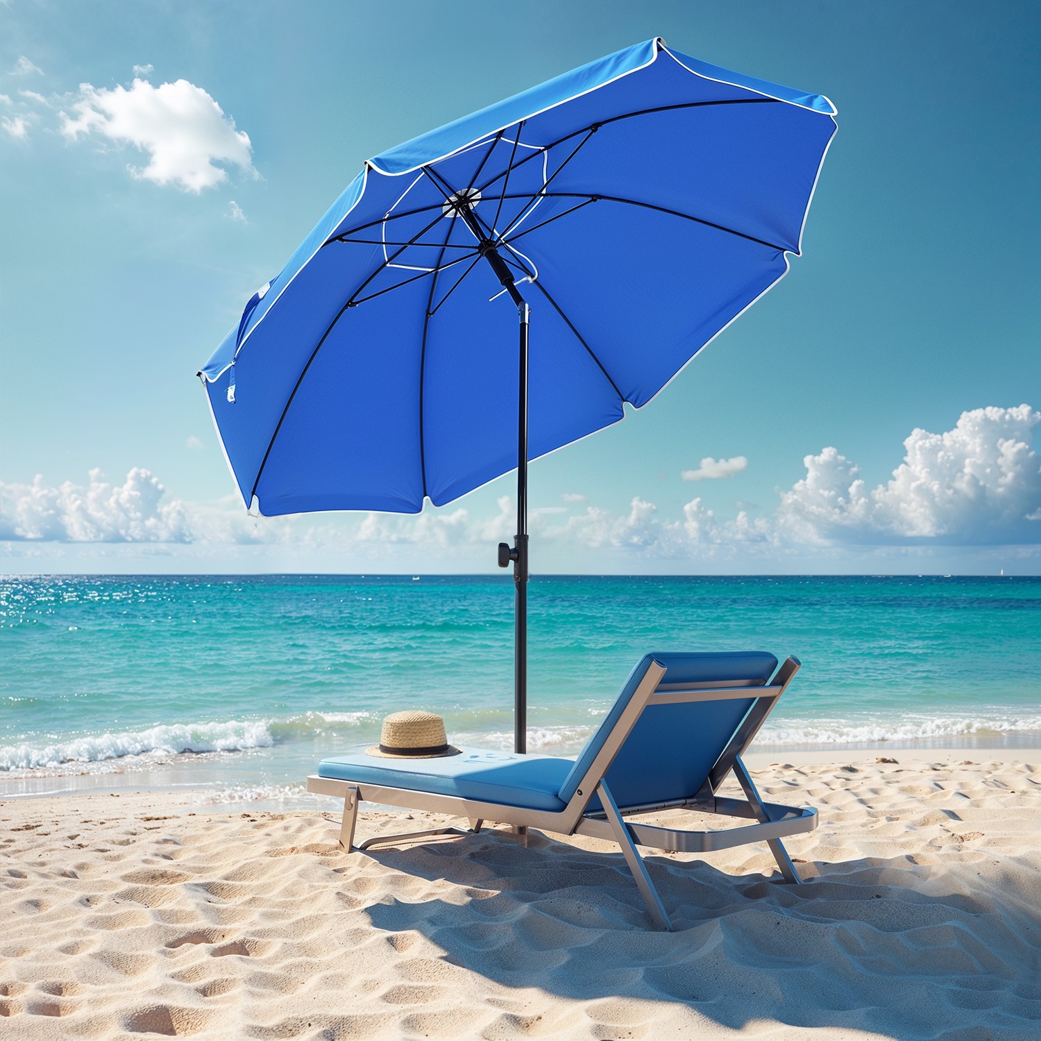 SONGMICS 160 cm Parasol, Garden Umbrella, UPF 50+ SONGMICS 160 cm Parasol, Garden Umbrella, UPF 50+