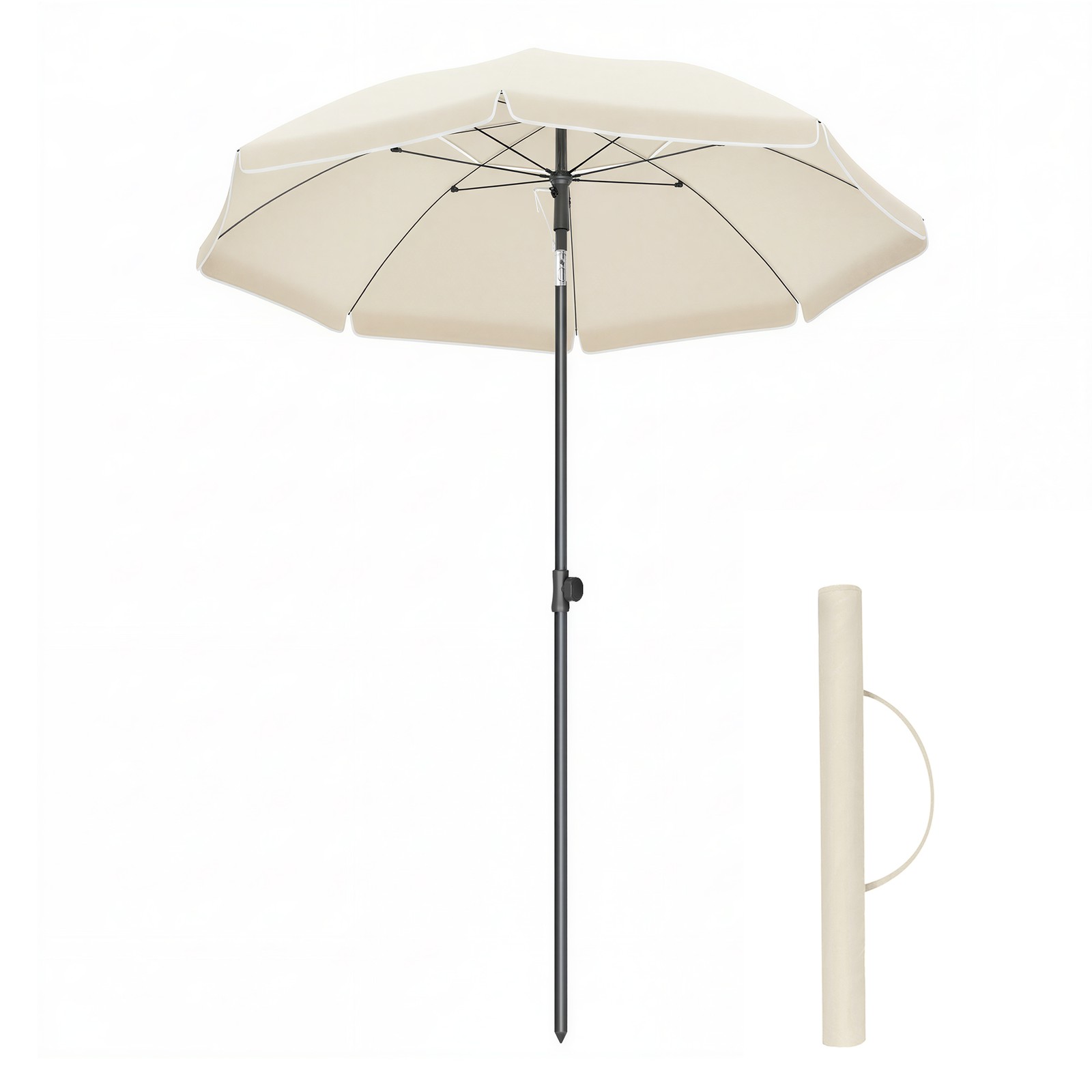 SONGMICS 160 cm Parasol, Garden Umbrella, UPF 50+ SONGMICS 160 cm Parasol, Garden Umbrella, UPF 50+