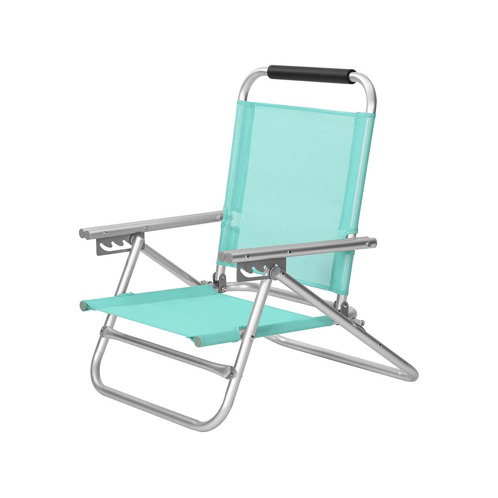 Folding Beach Chair with Armrests SONGMICS