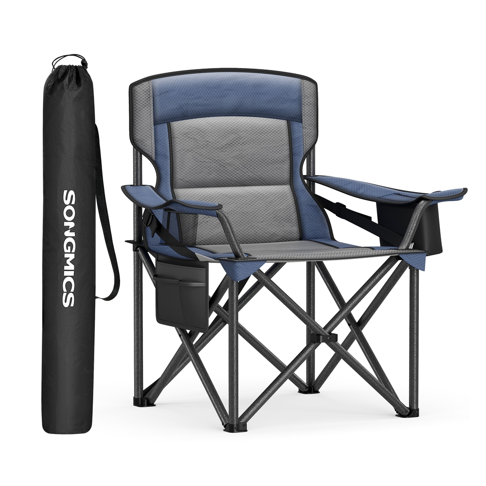 Camping Chair with Cup Holder Foldable Harbor Blue