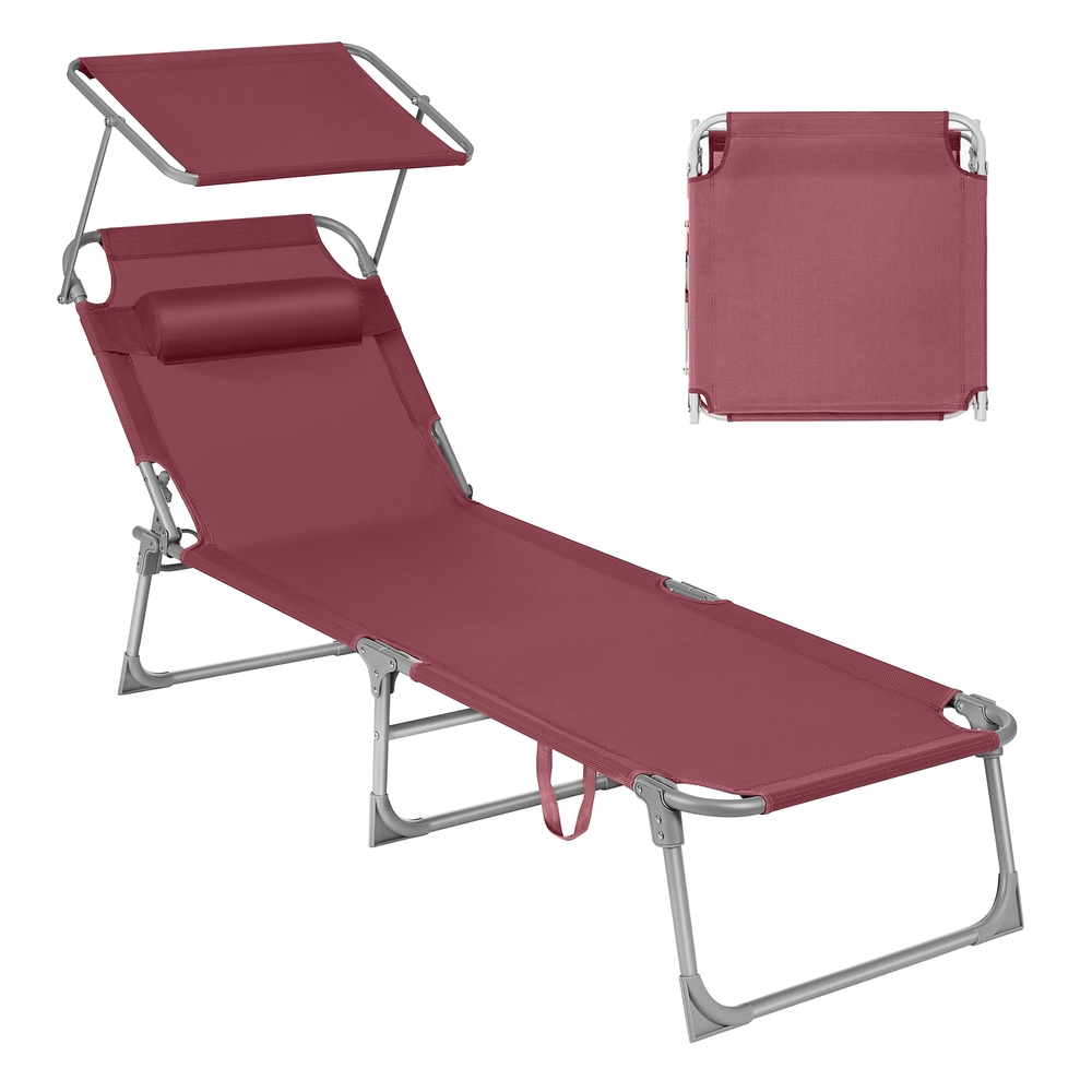 Sun Lounger Red Sun Lounger Red