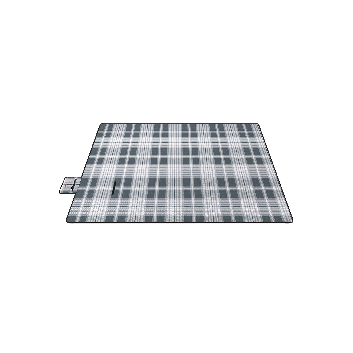 Picnic Blanket 300 x 200 cm Grey and White