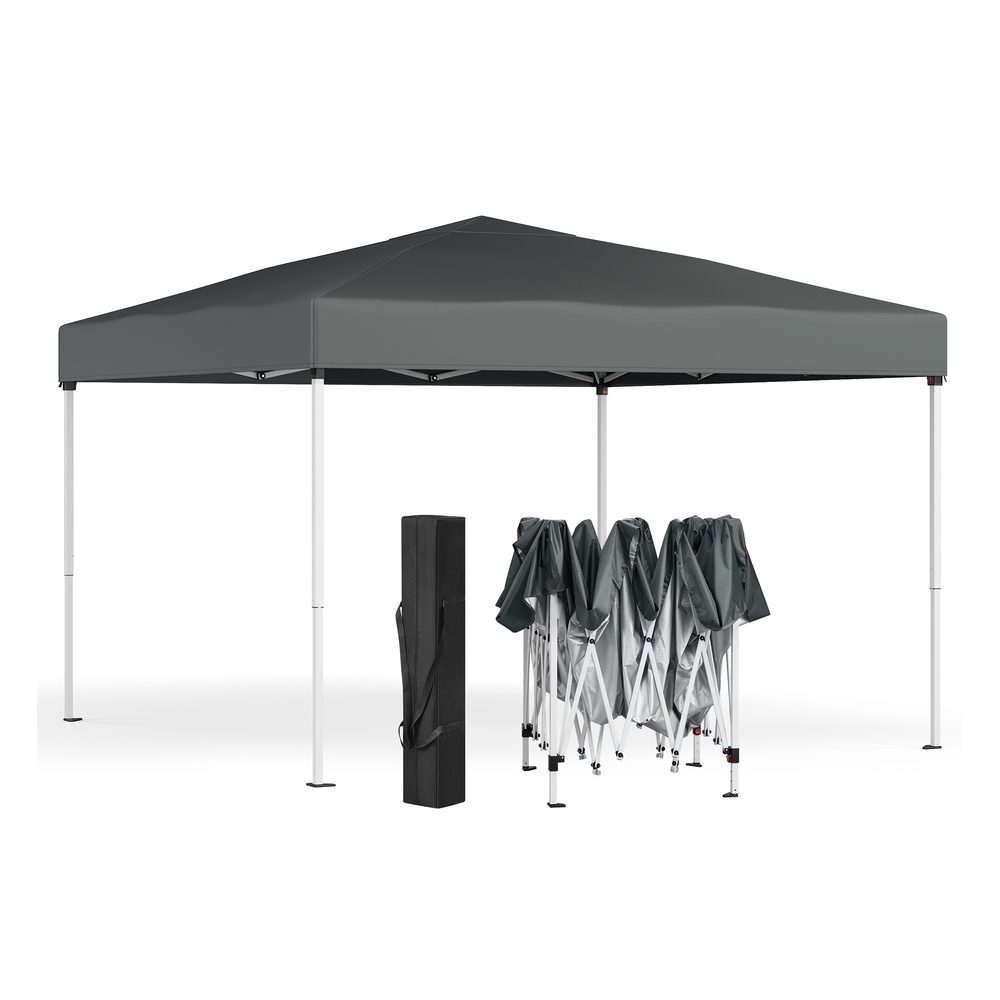 3m x 3m Pop Up Gazebo for Garden and Patio with UV Protection Dark Grey 3m x 3m Pop Up Gazebo for Garden and Patio with UV Protection Dark Grey