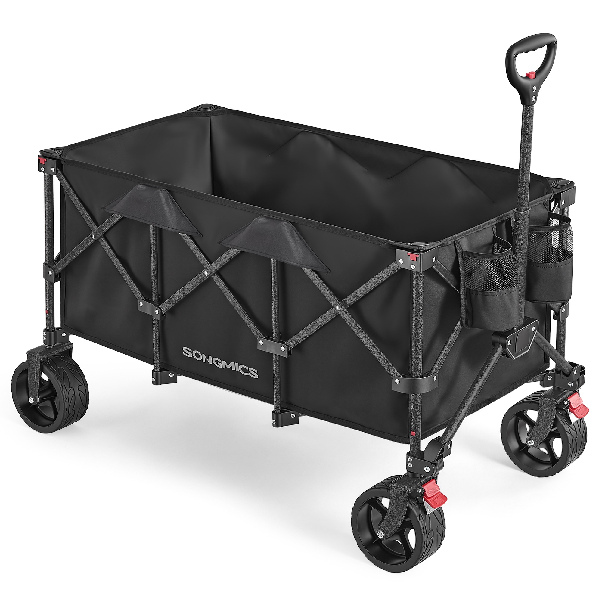 Foldable Garden Camping Trolley 150 kg 200 L Ink Black