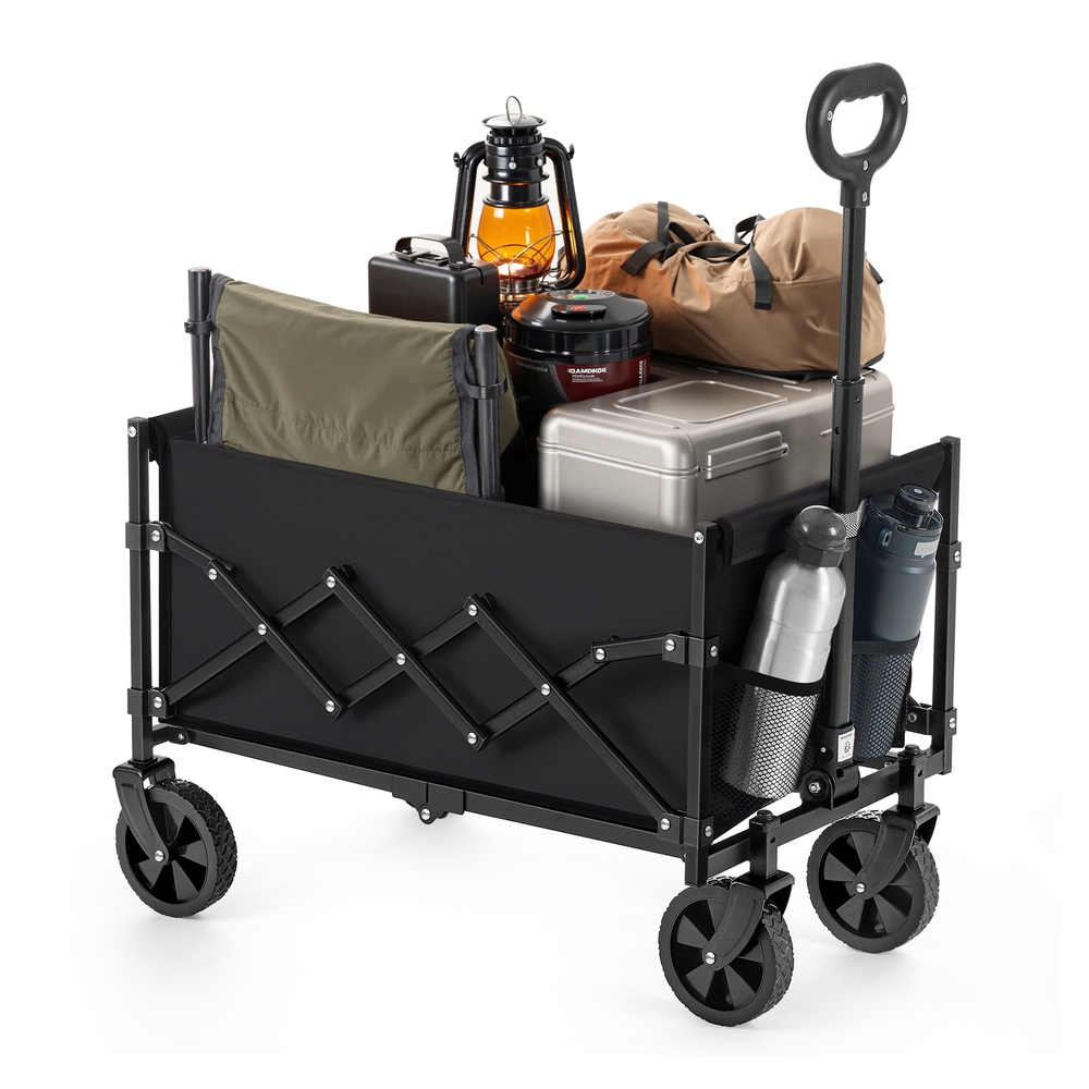 Foldable Camping Trolley Ink Black