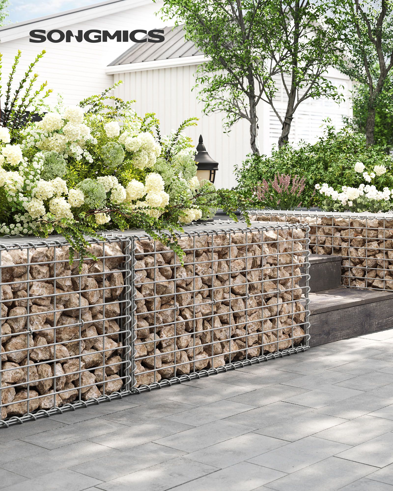 Metal Gabion Cages for Stones 100 x 50 x 30 cm