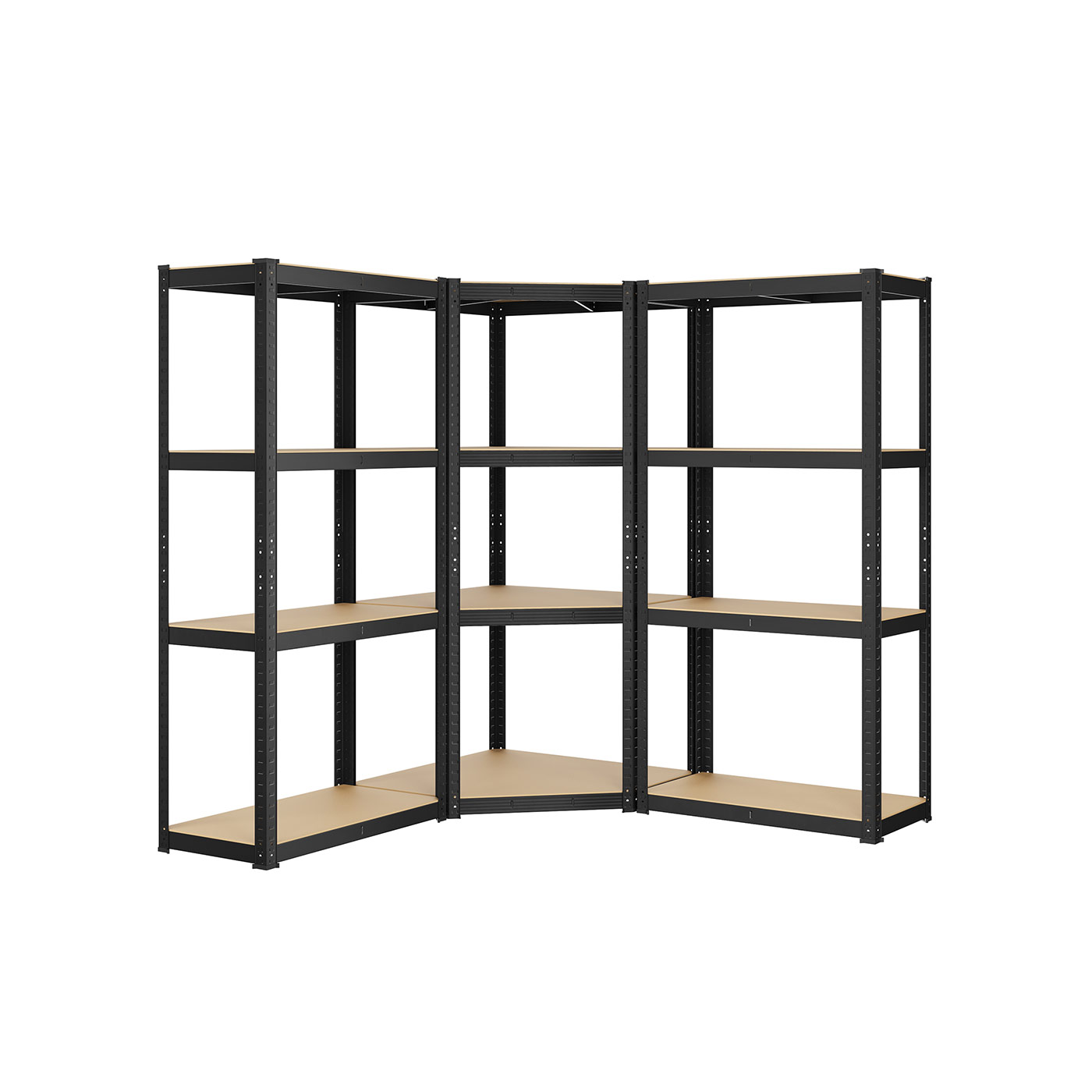 Corner Shelf 4-Tier Heavy Duty Metal Shelving Units