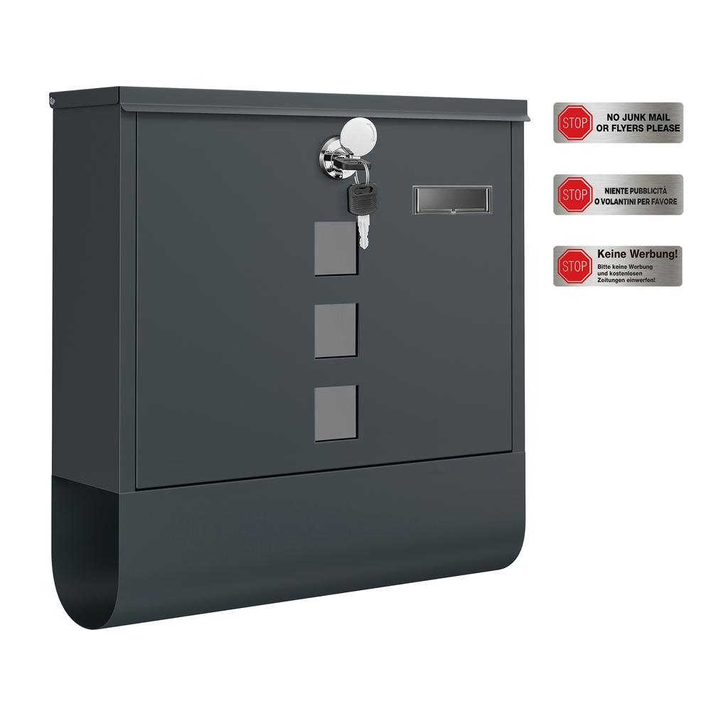 Wall Mounted Post Box 11 x 37 x 37 cm