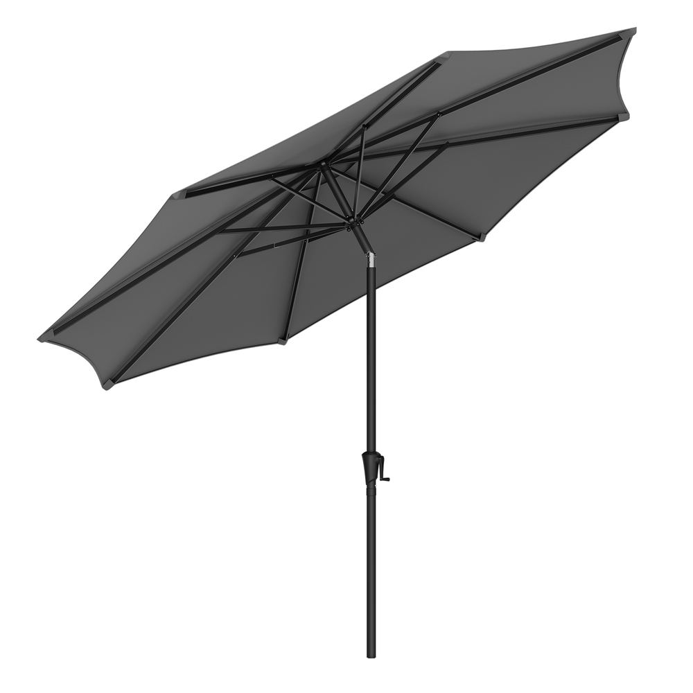 3.4 m Garden Parasol Umbrella with 30° Tilt in 2 Directions Grey 3.4 m Garden Parasol Umbrella with 30° Tilt in 2 Directions Grey