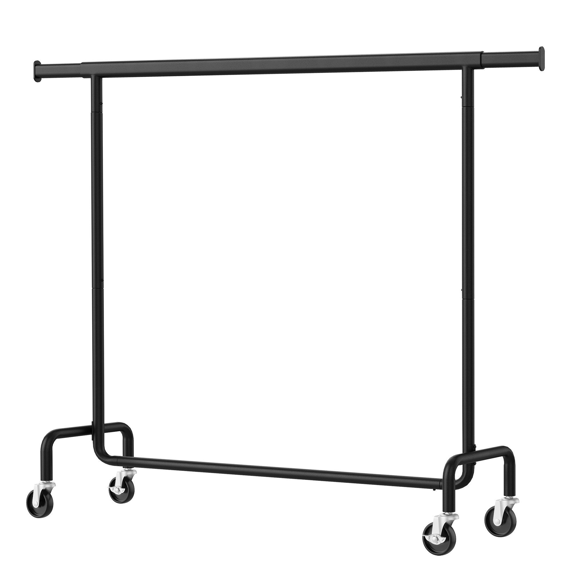 Clothes Rack with Wheels, Heavy-Duty Garment Rack with Extendable Rod, 286.6 lb Load Capacity Clothes Rack with Wheels, Heavy-Duty Garment Rack with Extendable Rod, 286.6 lb Load Capacity