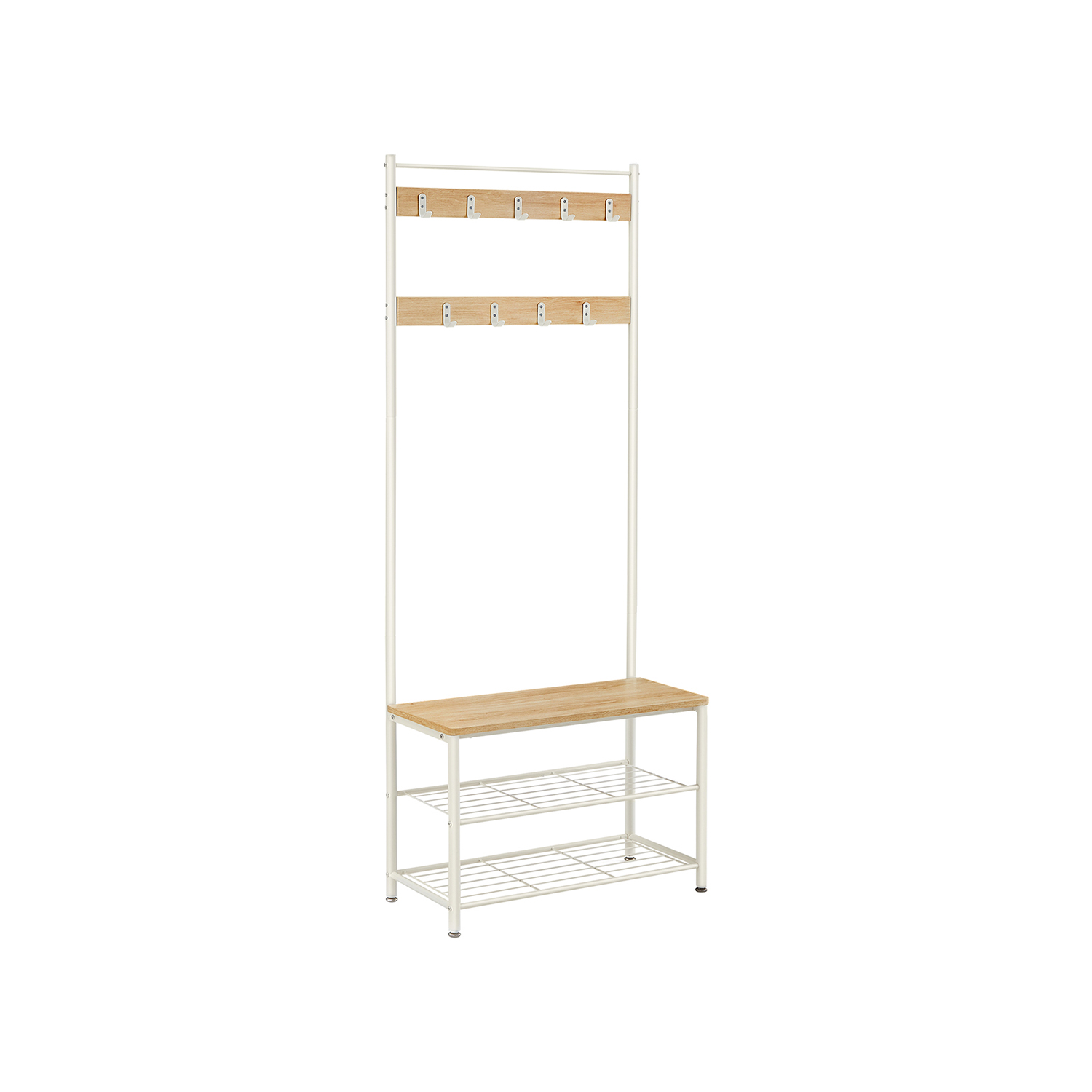 Coat Stand with Shoe Storage Bench