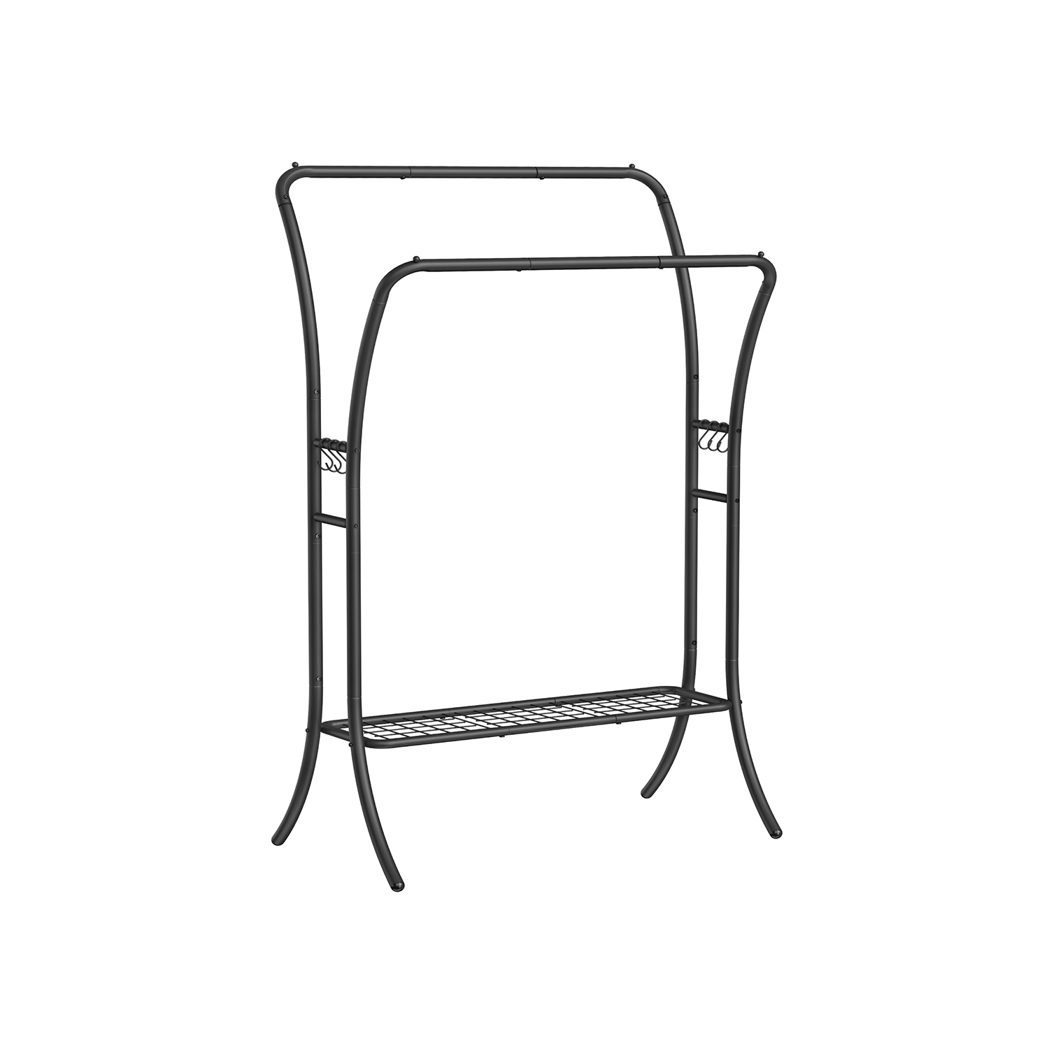 Double-Rod Clothes Rail Ink Black