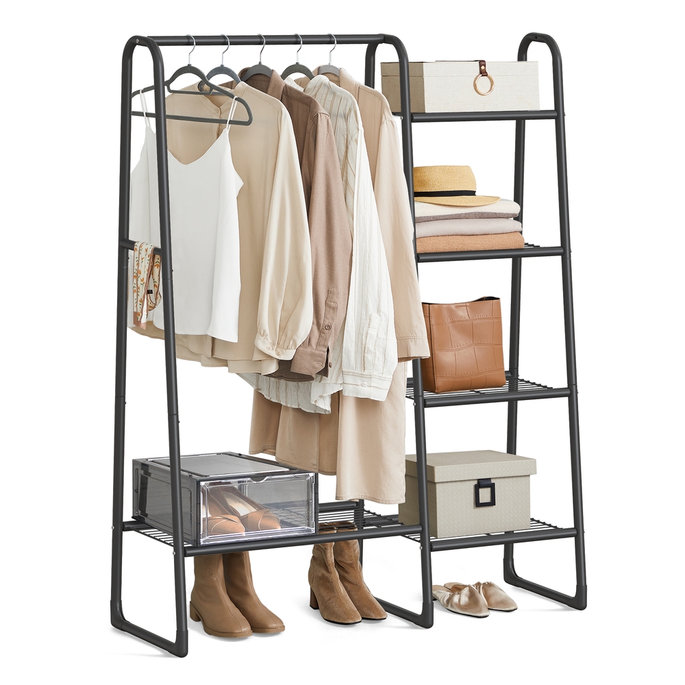 Freestanding Clothes Rack Matte Black