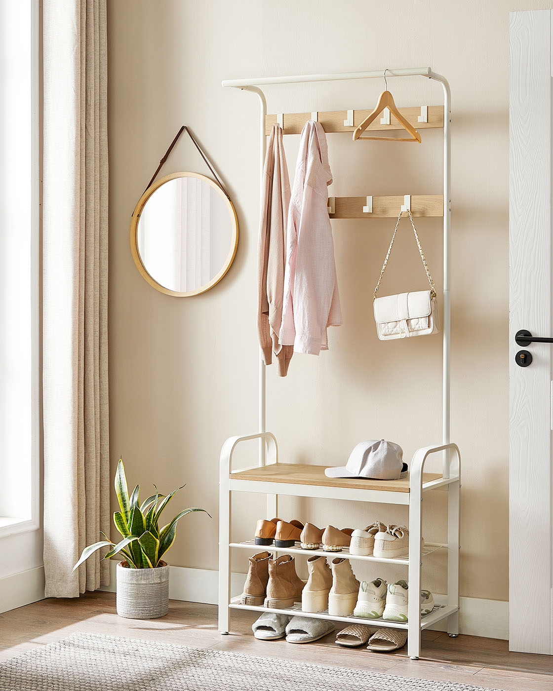 Oak Colour Coat Rack Oak Colour Coat Rack