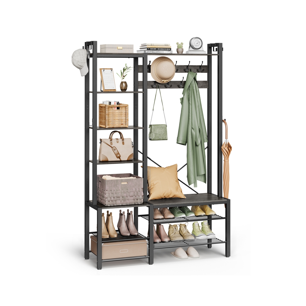 Hall Tree with Bench and Shoe Storage
