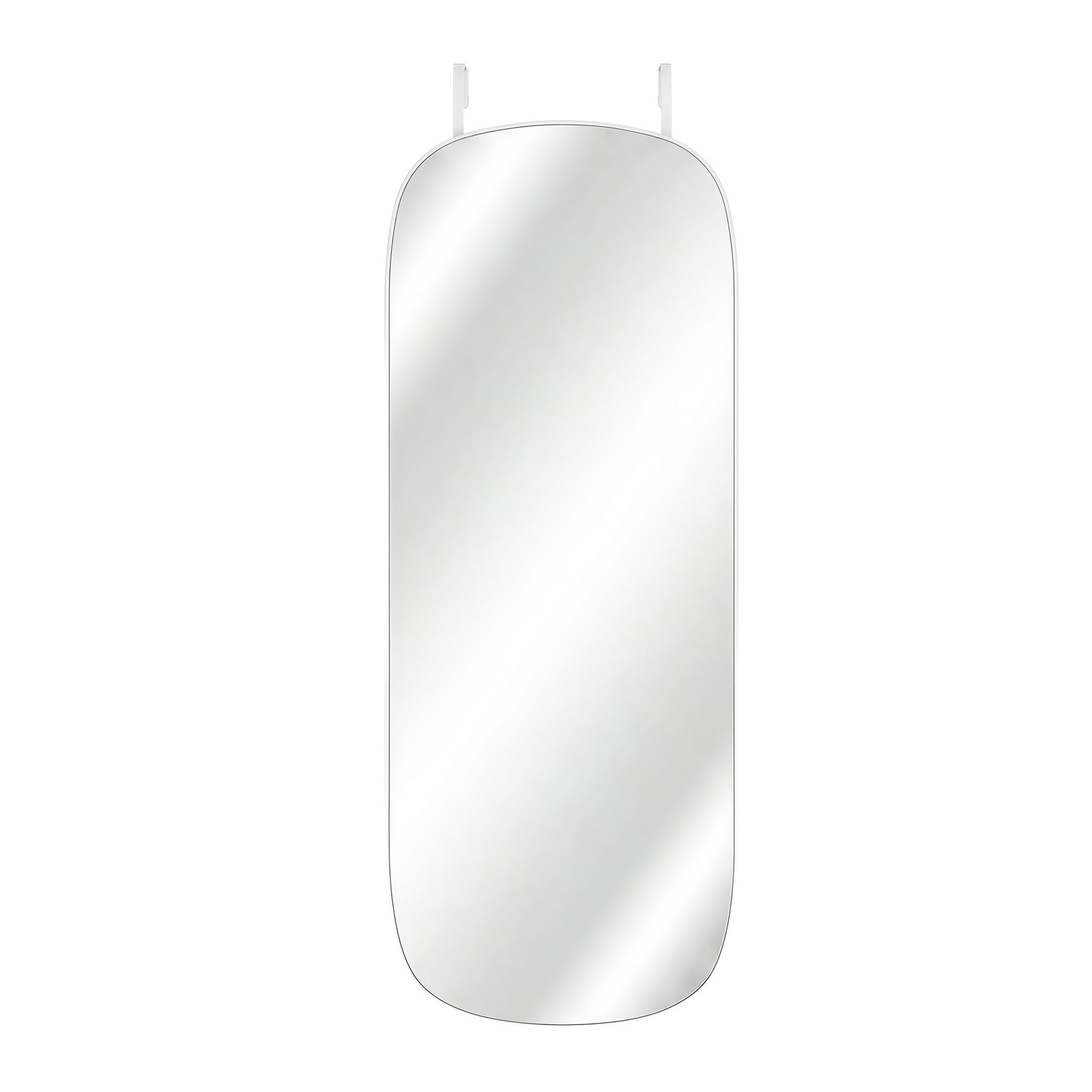 Mirror Jewellery Cabinet for Makeup, Lockable Mounted Jewellery Storage Organiser, White and Light Grey