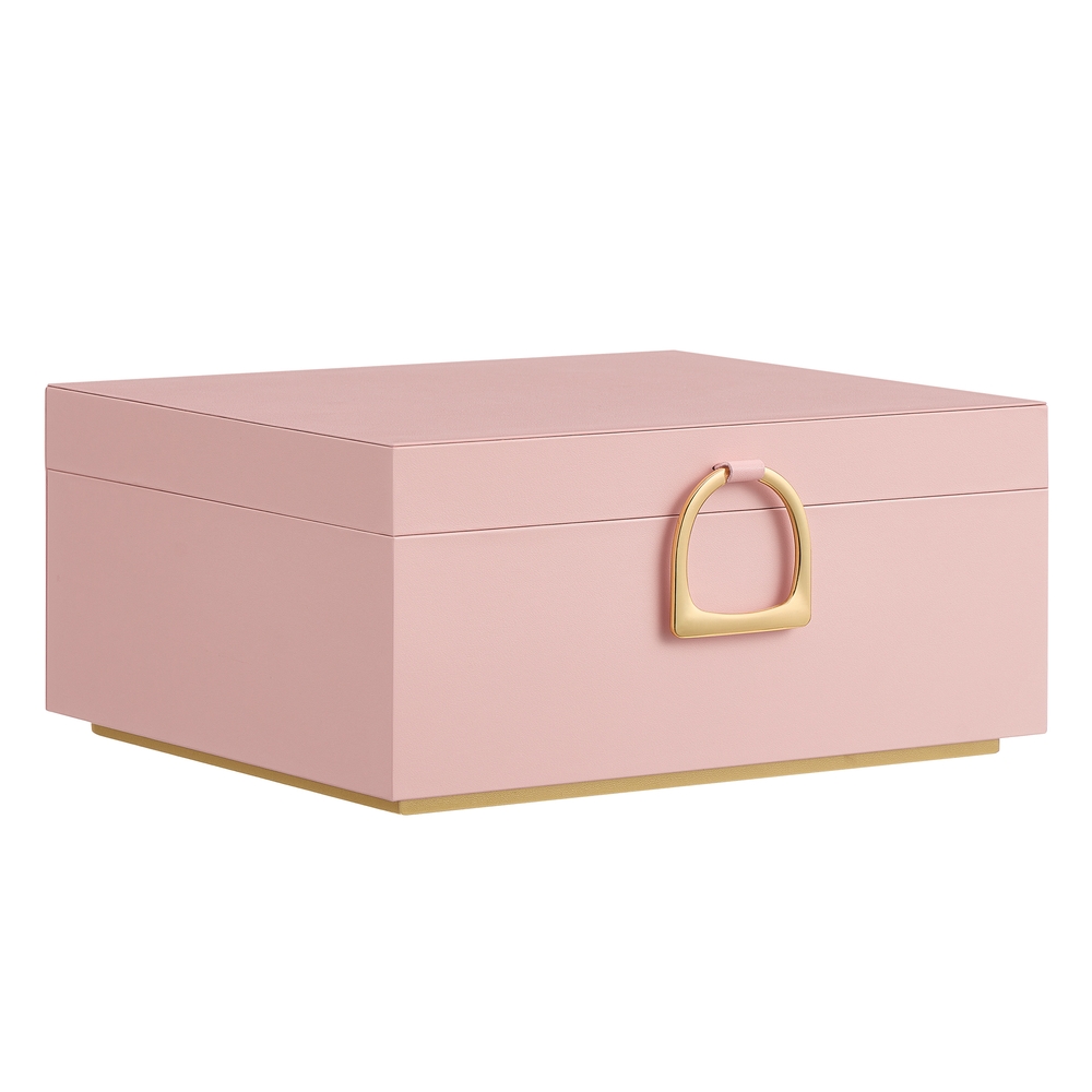 2-Layer Jewellery Box with Handle and Removable Tray