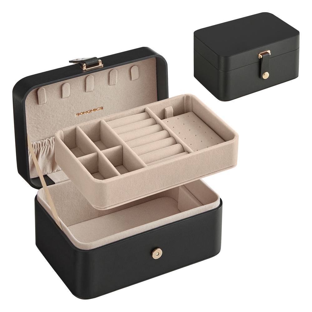 Jewellery Box, 2-Layer Jewellery Storage