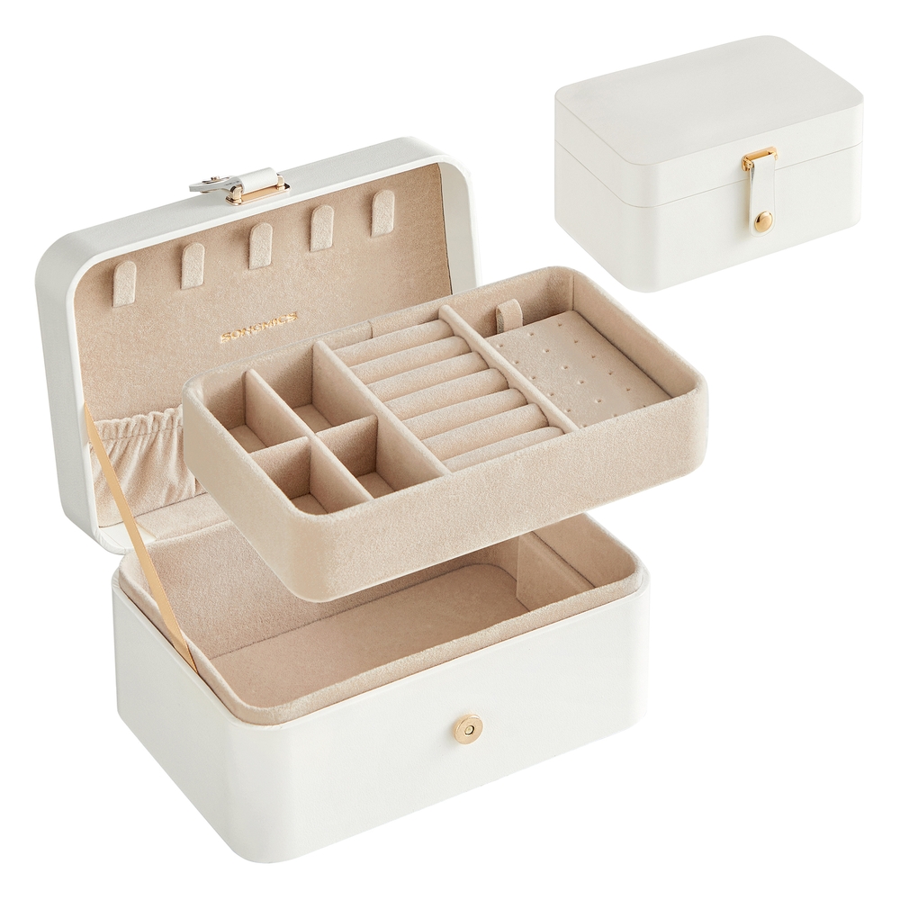 Jewellery Box, 2-Layer Jewellery Storage