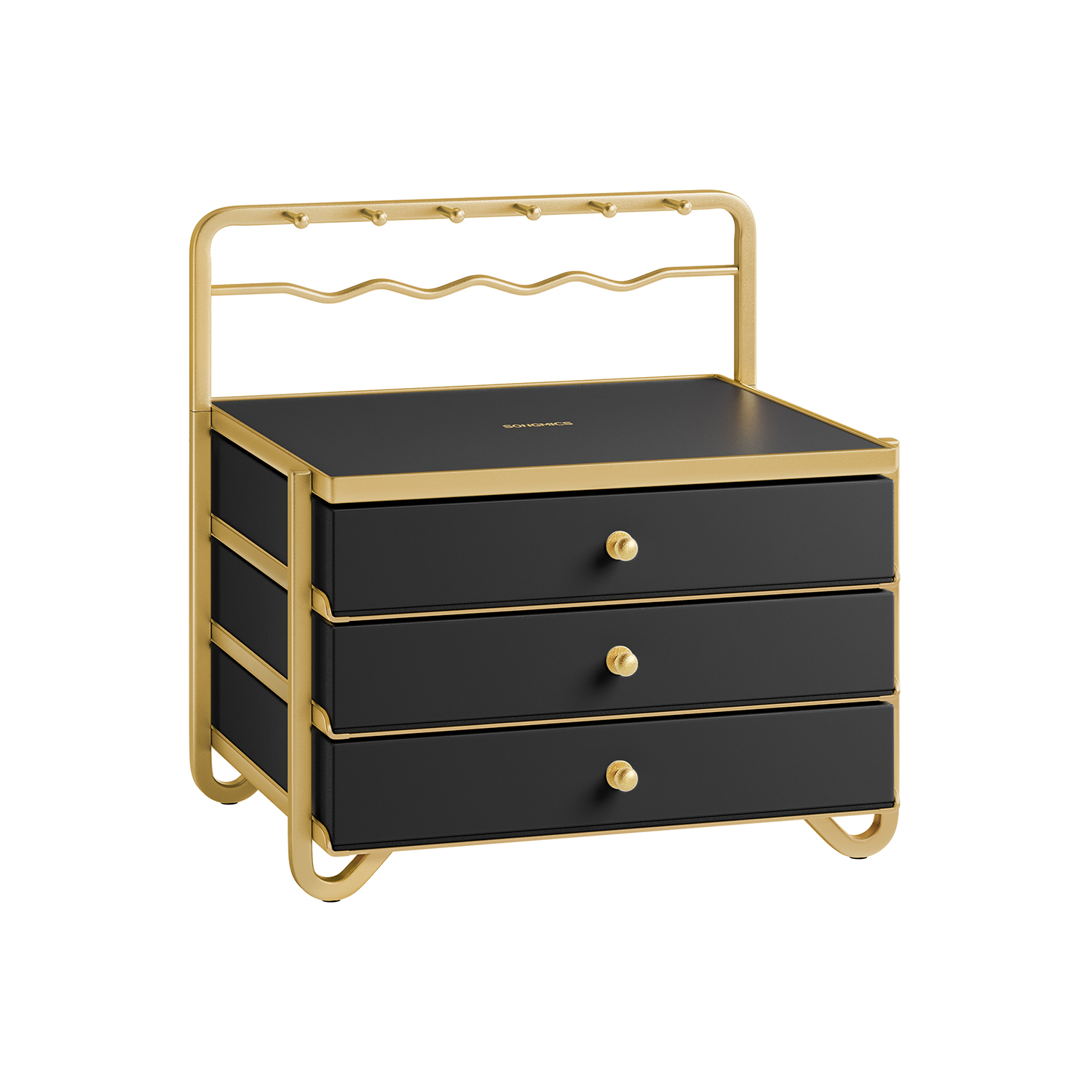 3-Tier Drawer Jewellery Box Ink Black