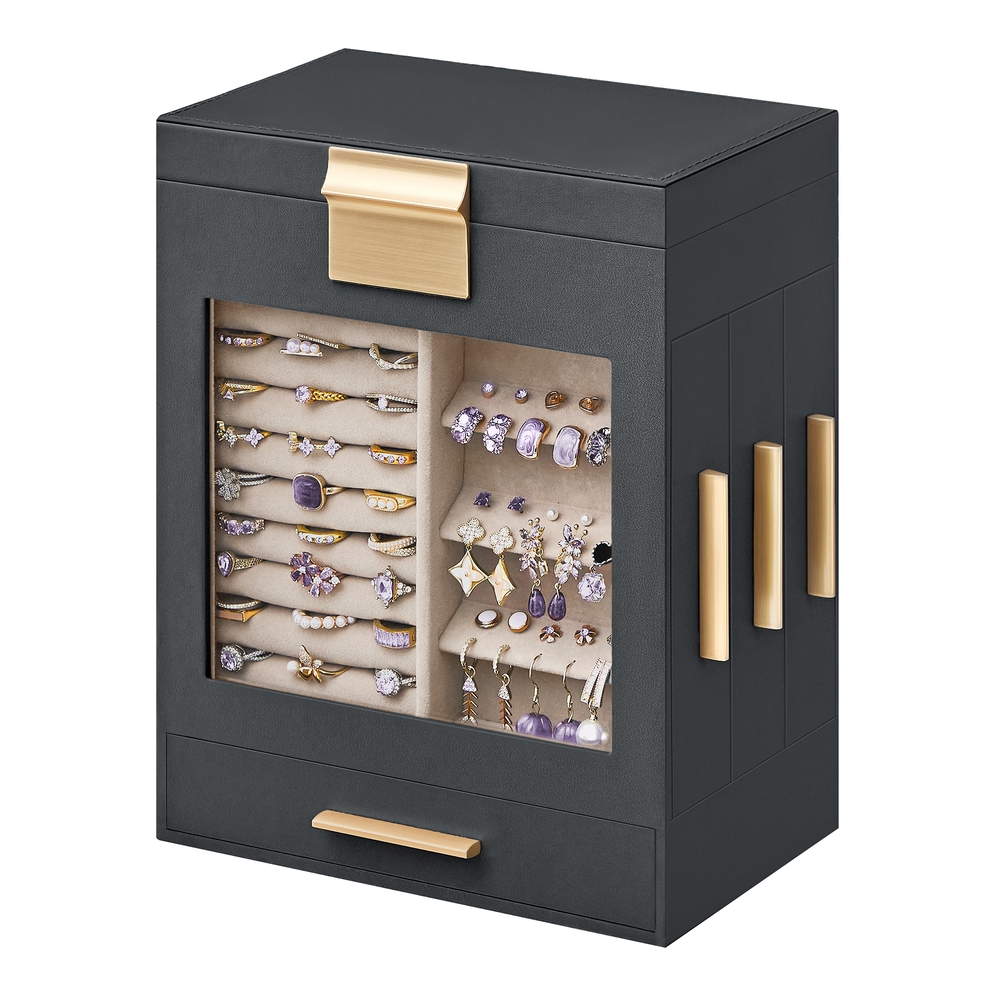 5-Layer Jewellery Organiser with 3 Side Drawers