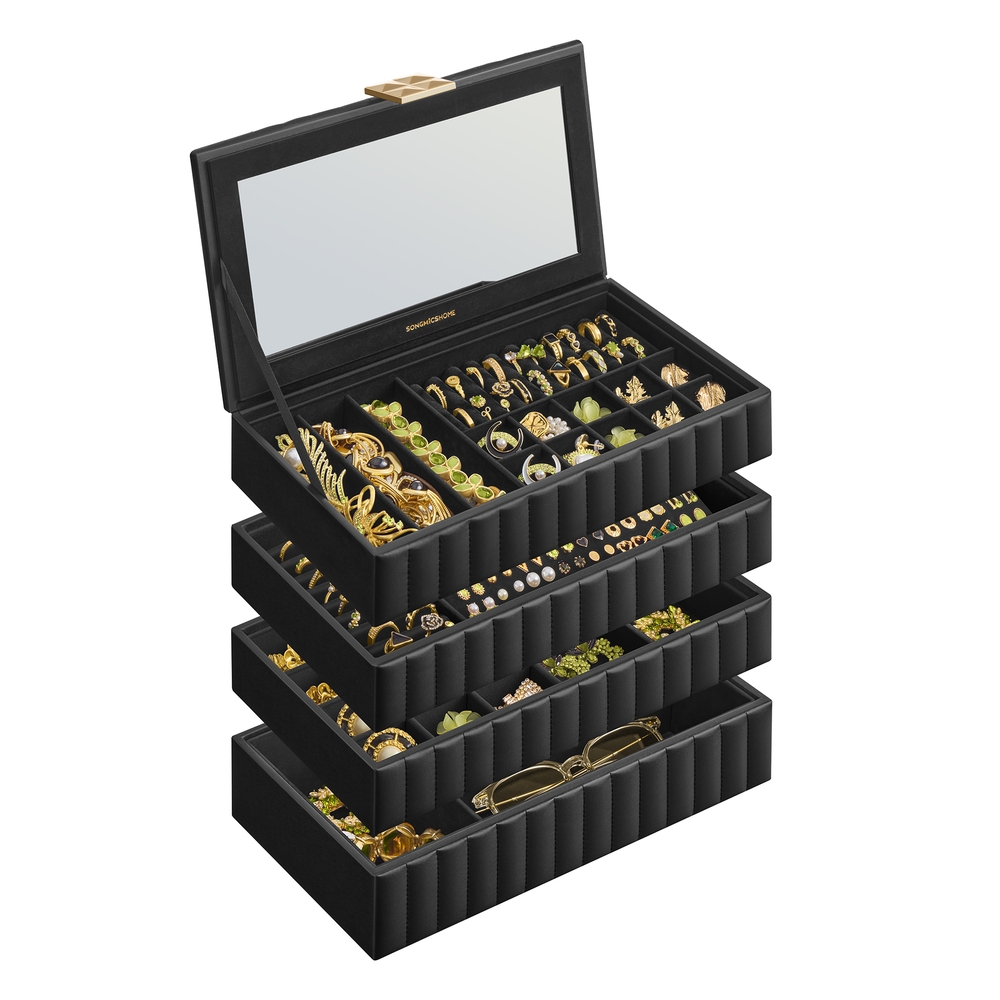 ANAH Collection – Stackable Jewellery Box Ink Black