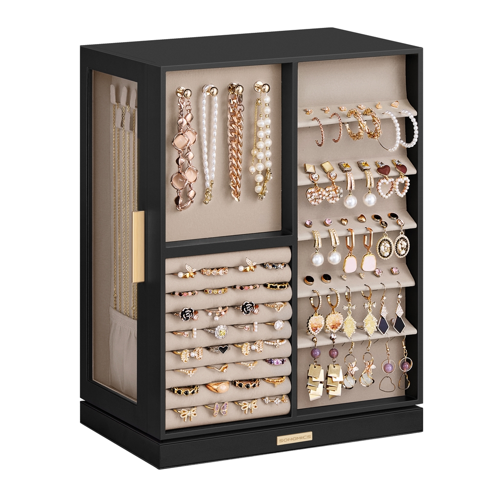 Jewellery Box 360° Rotating Black Jewellery Box 360° Rotating Black