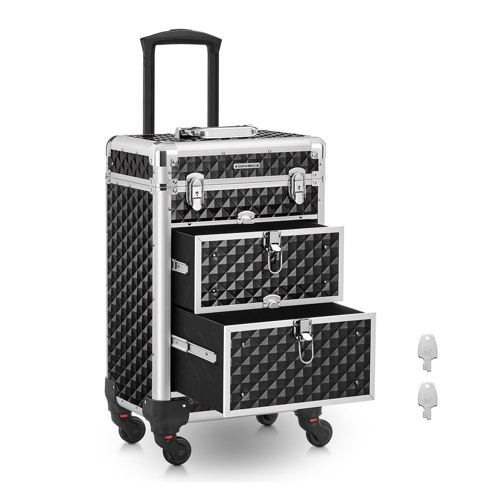 Rolling Lockable Makeup Case