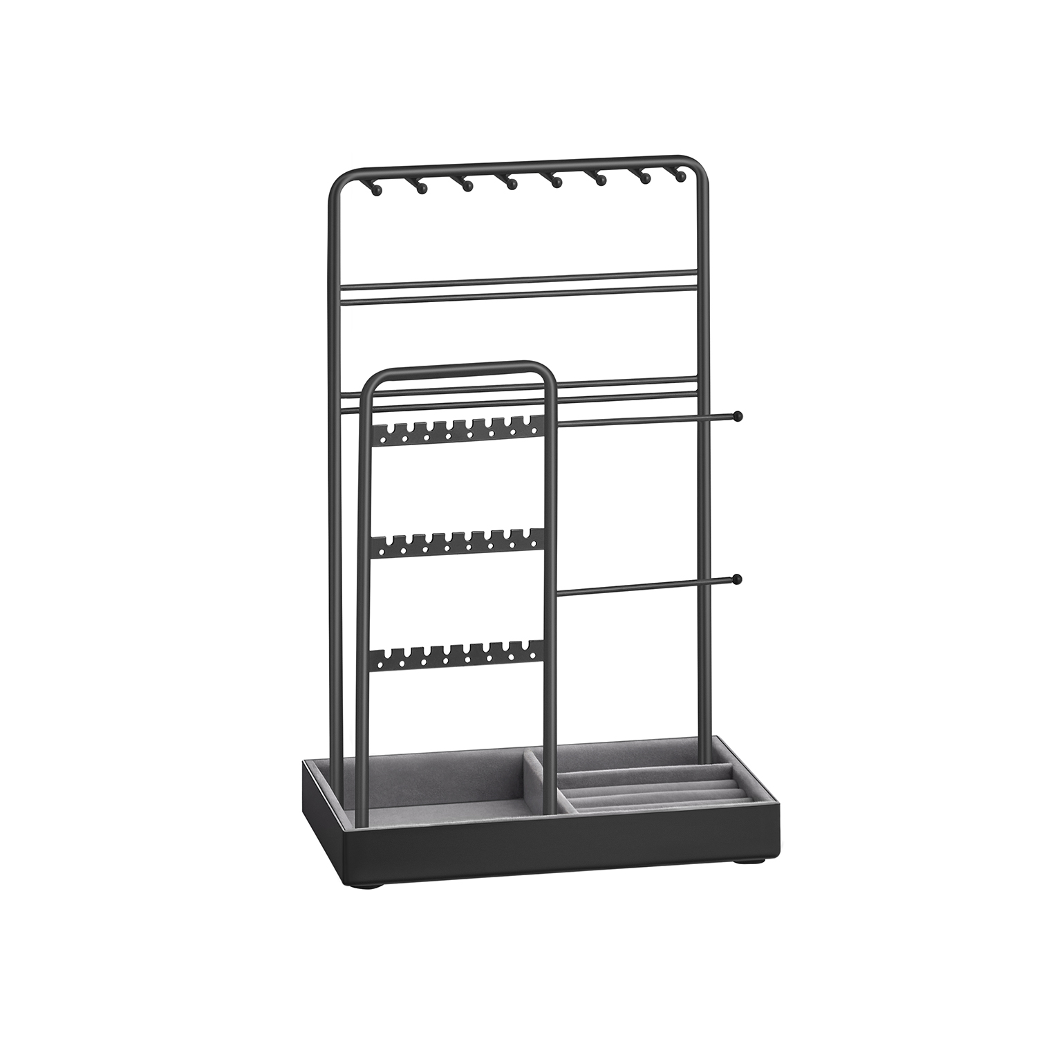 Jewellery Display Stand with Metal Frame and Velvet Tray Jewellery Display Stand with Metal Frame and Velvet Tray