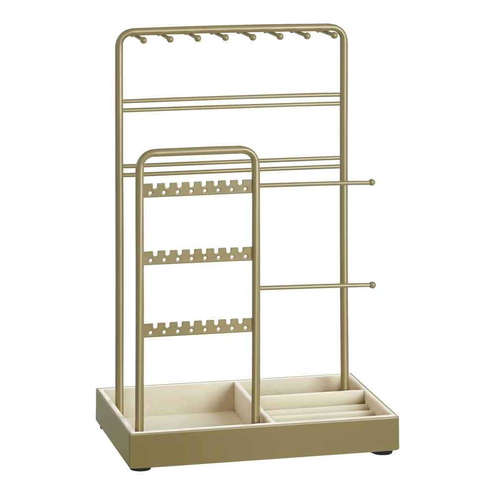 Jewellery Display Stand with Metal Frame Laurel Green