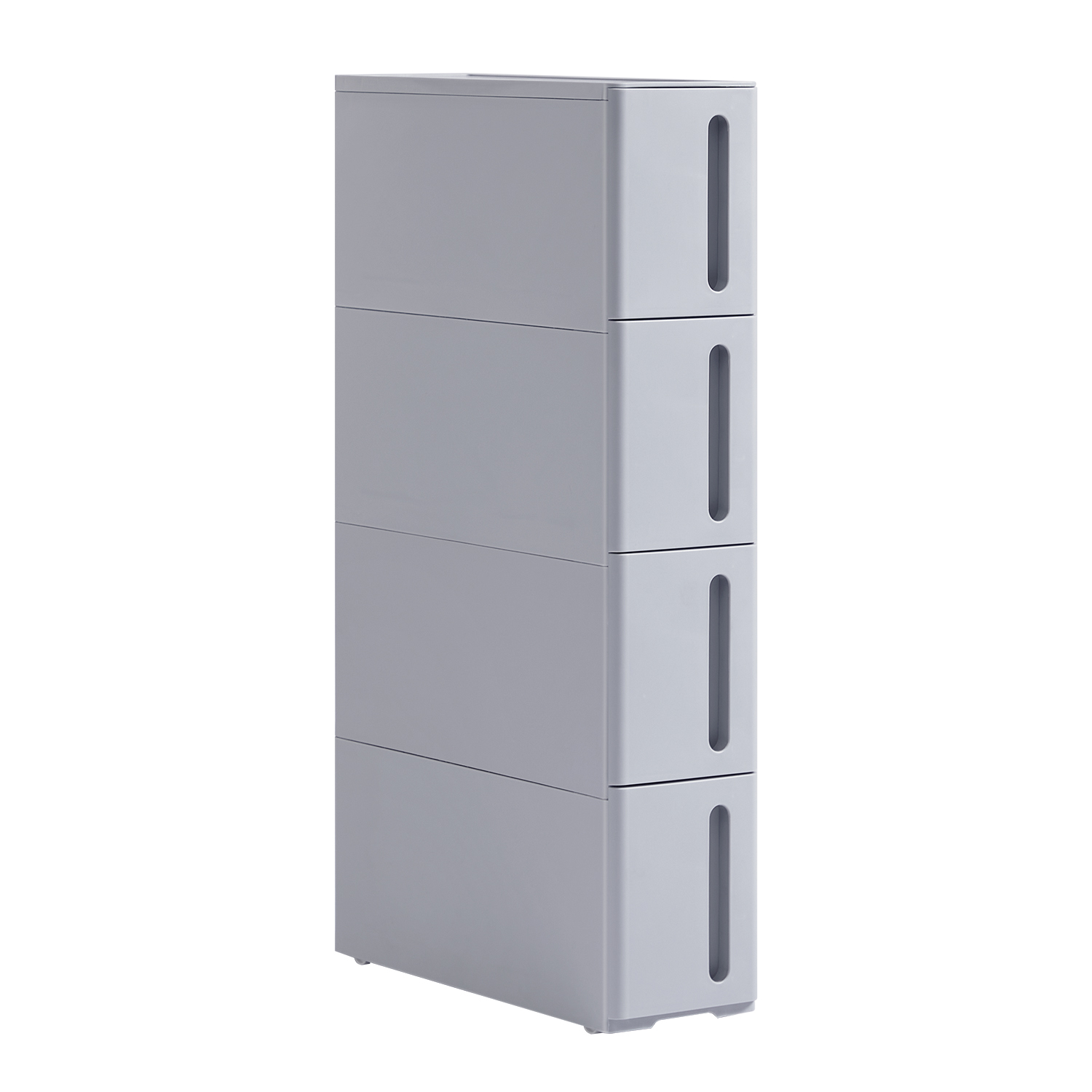 Narrow Trolley with 4 Drawers, Cabinet with Wheels for Kitchen Bathroom
