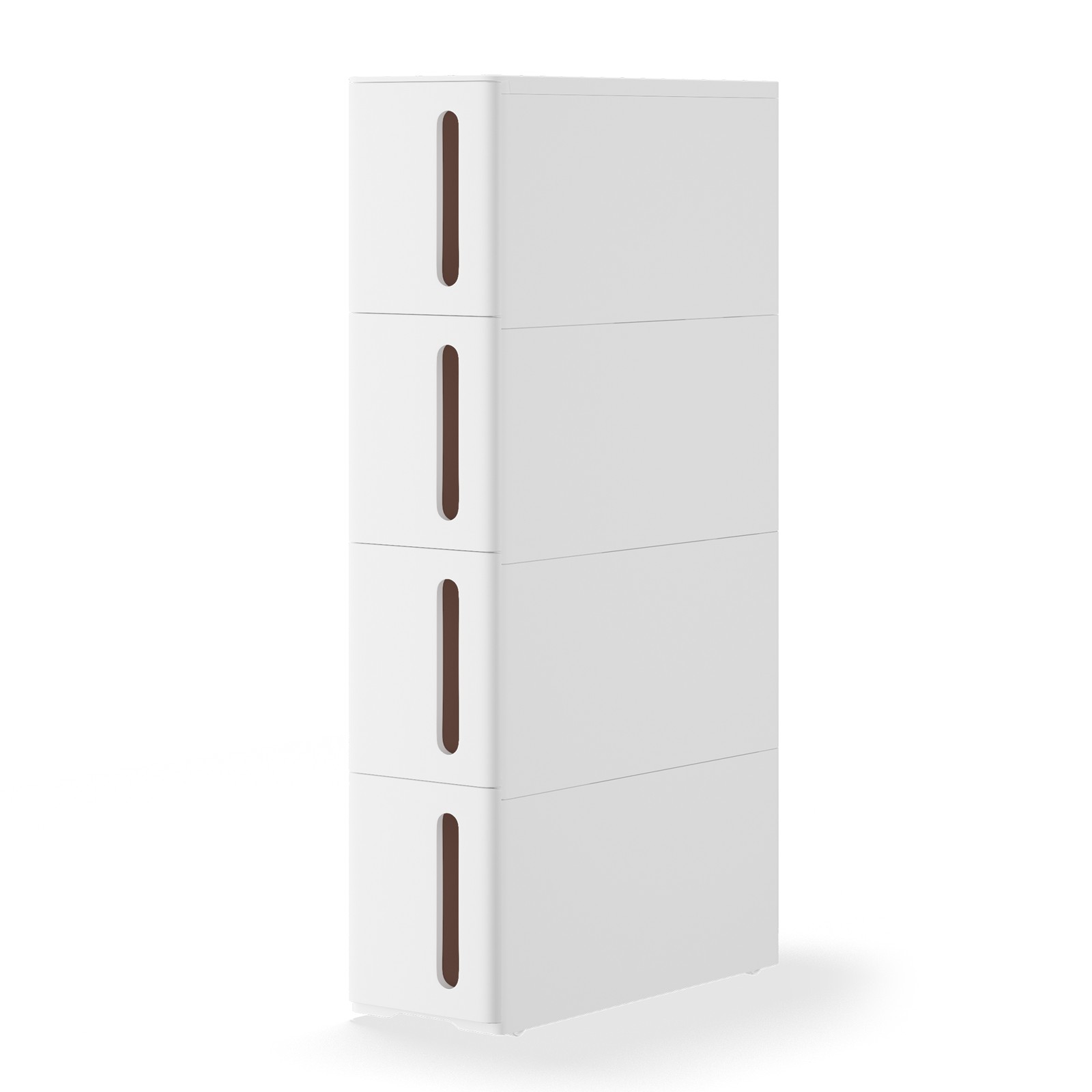 Narrow Trolley with 4 Drawers, Cabinet with Wheels for Kitchen Bathroom, 45 x 17 x 83 cm Narrow Trolley with 4 Drawers, Cabinet with Wheels for Kitchen Bathroom, 45 x 17 x 83 cm