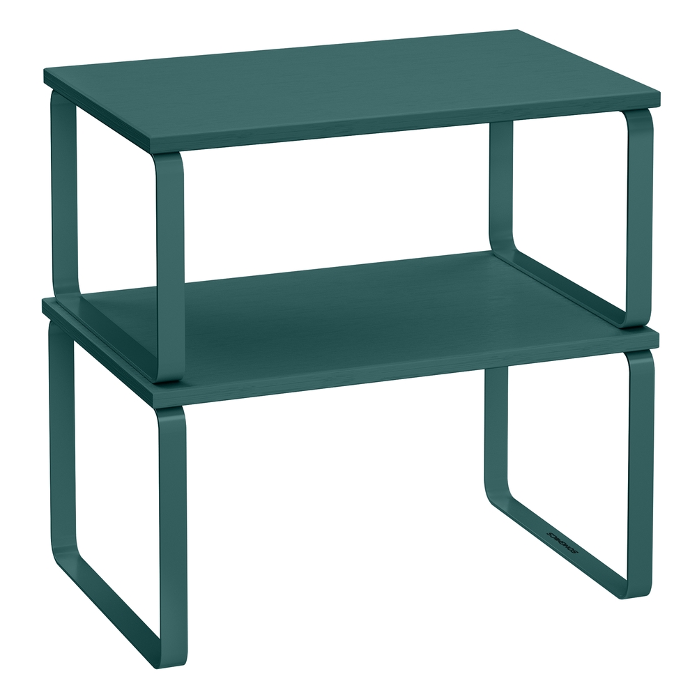 Set of 2 Expandable Kitchen Spice Rack Stackable Ivy Green Set of 2 Expandable Kitchen Spice Rack Stackable Ivy Green