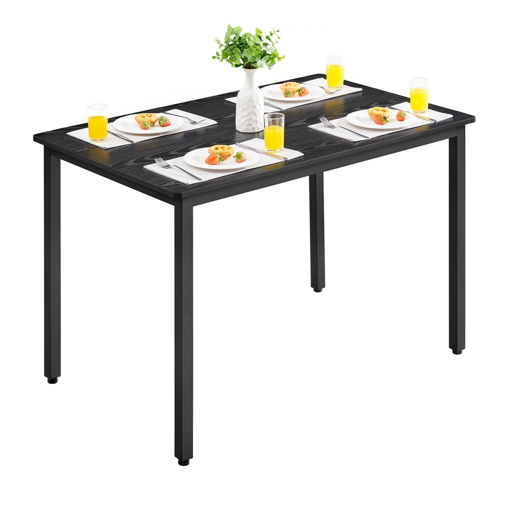 Round Dining Tabl Ebony Black and Ink Blacke 80 x 75 cm