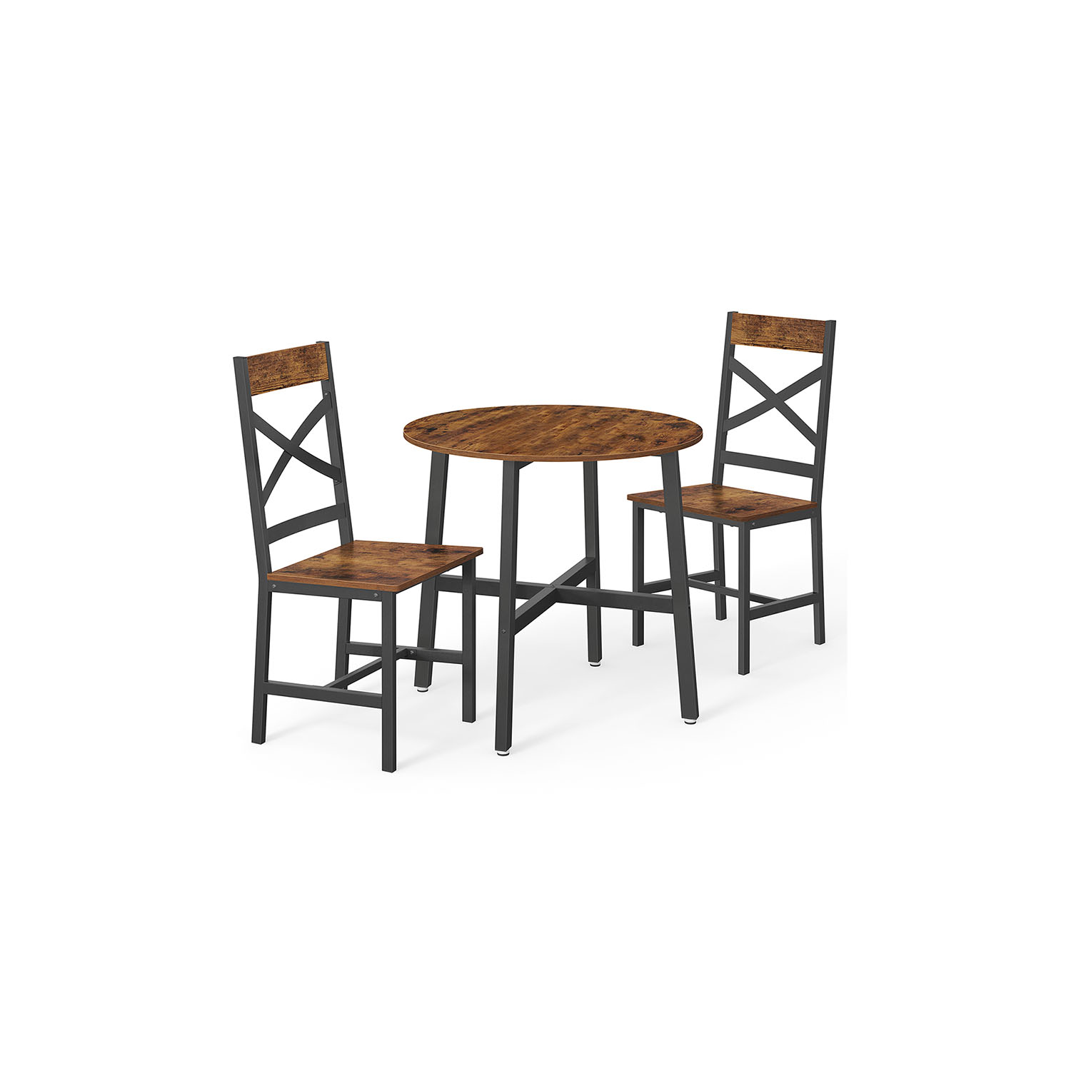 Dining Table and Chairs Set, Dining Chairs Set of 2, Round Kitchen Table, Kitchen Chairs