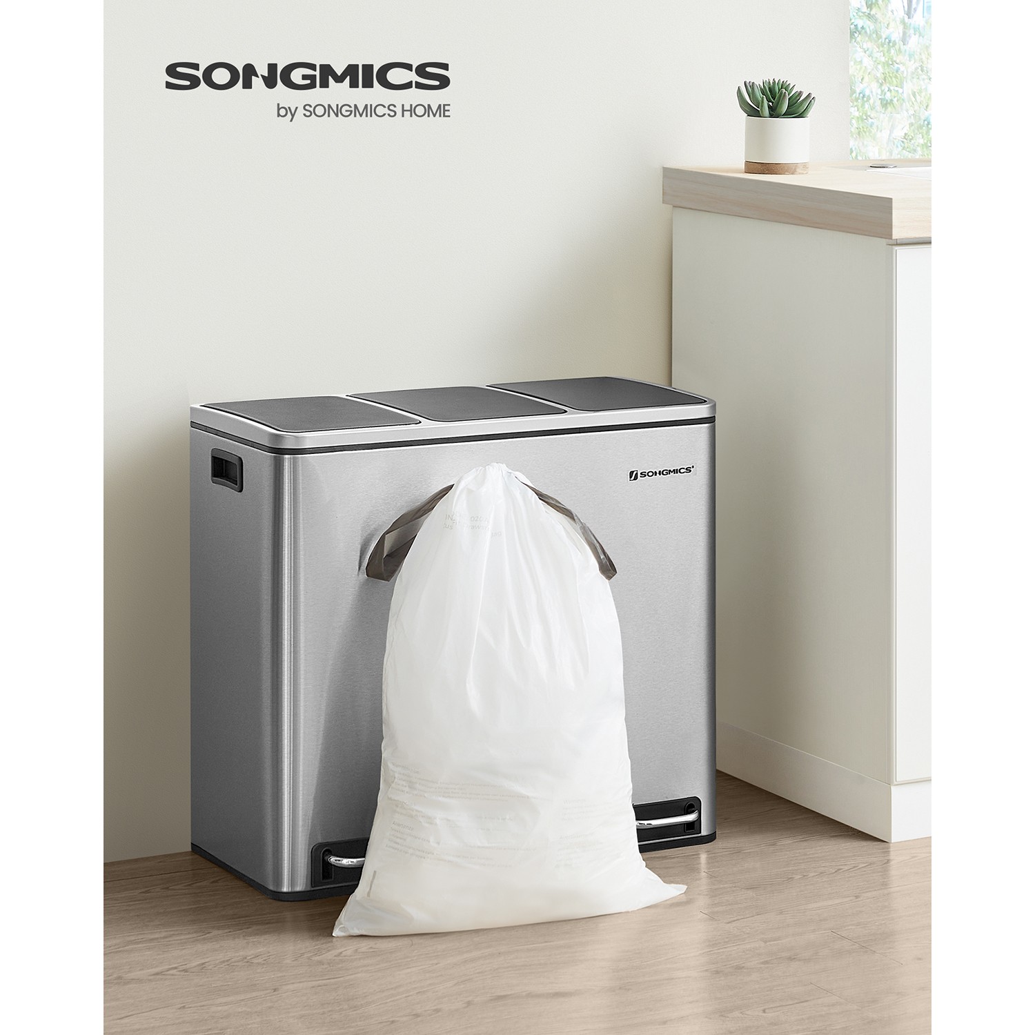 Bin Liners for 15-20L Kitchen Bins 80 Pieces