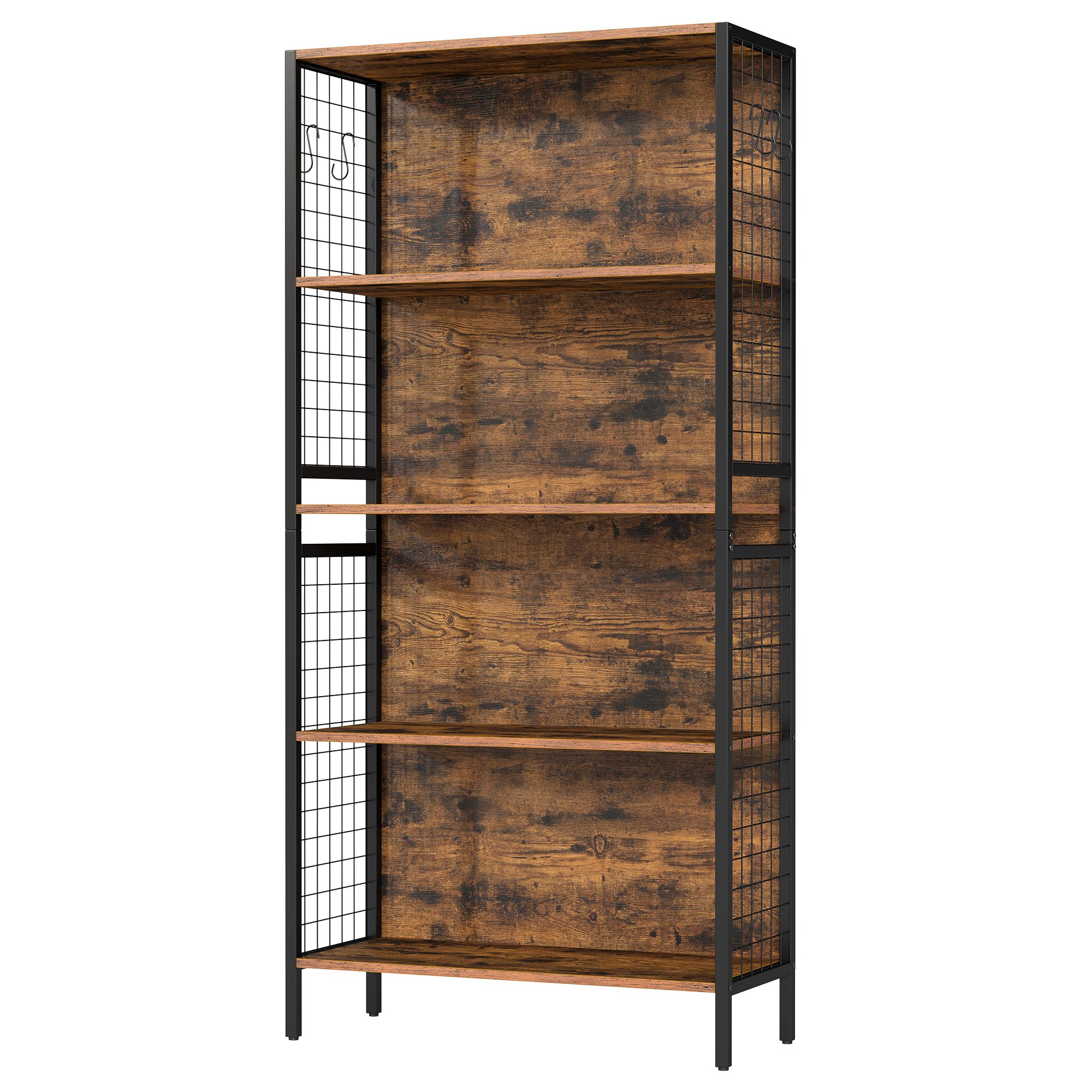 Bookcase with Tall Legs, 30 x 74 x 154 cm, Brown