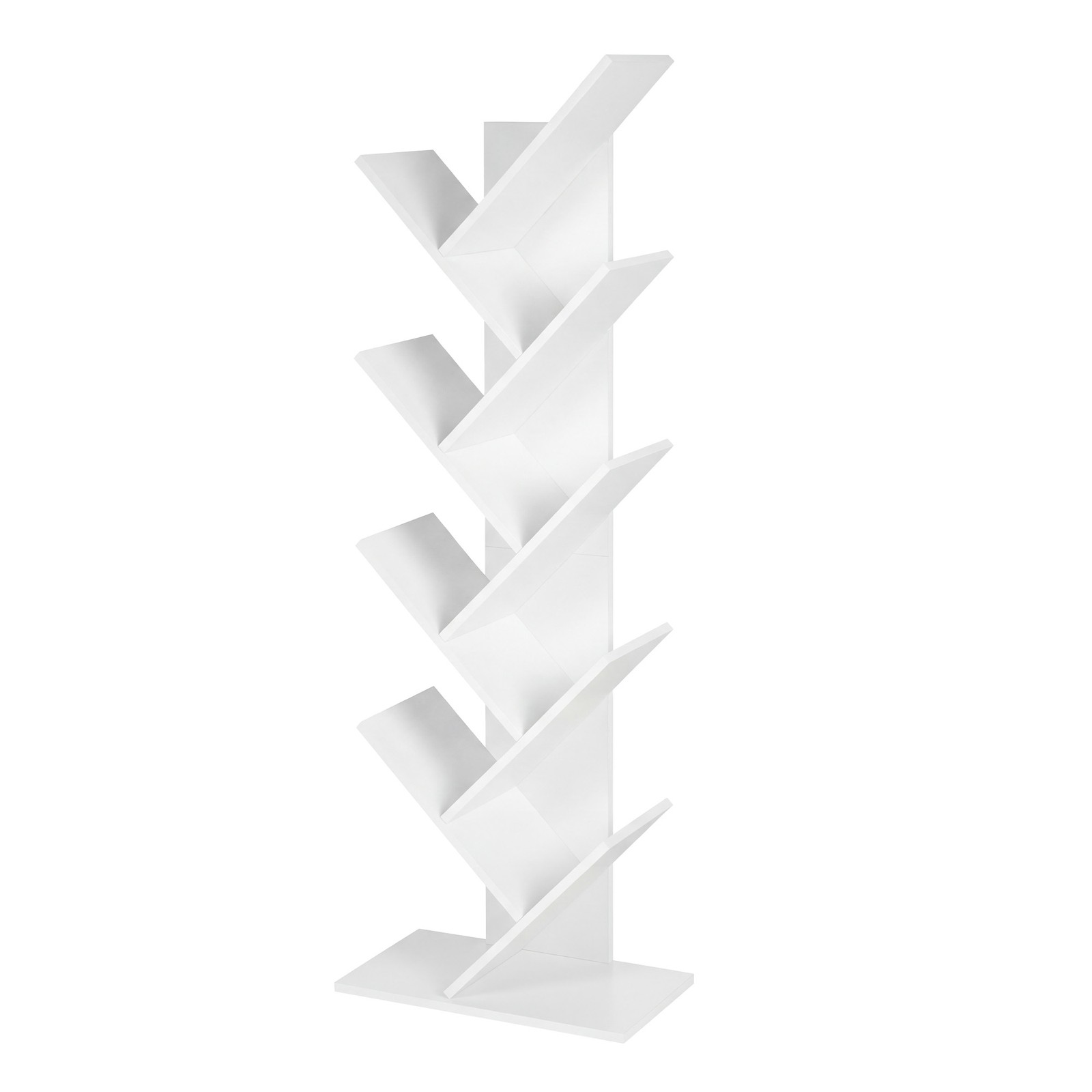 Tree Bookshelf, 9-Tier Bookcase, Large Bookshelf