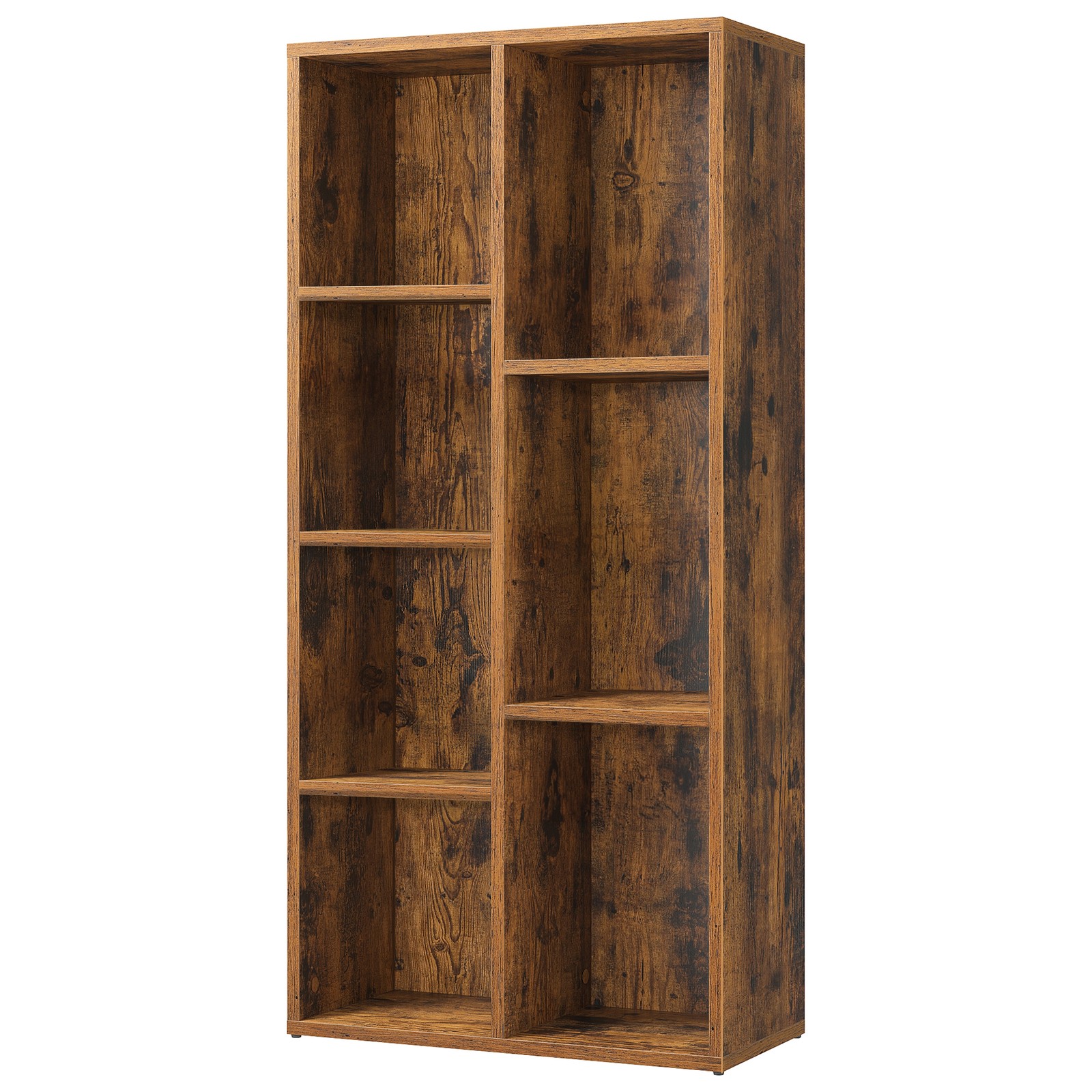 7-Compartment Bookshelf, Storage Shelf for Home Office