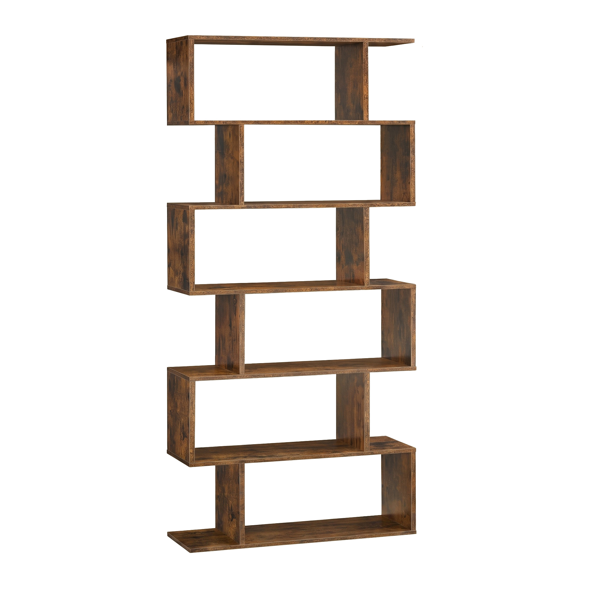 Bookshelf, 6-Tier Bookcase, Room Divider