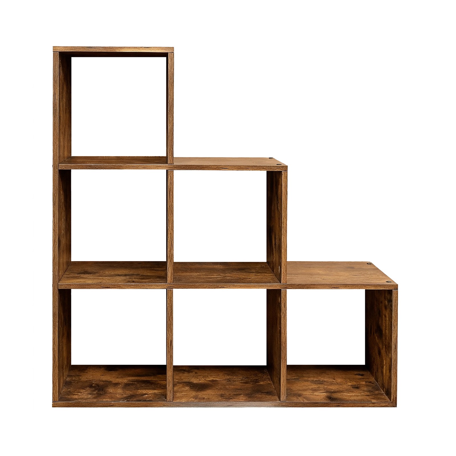6-Cube Wooden Display Rack