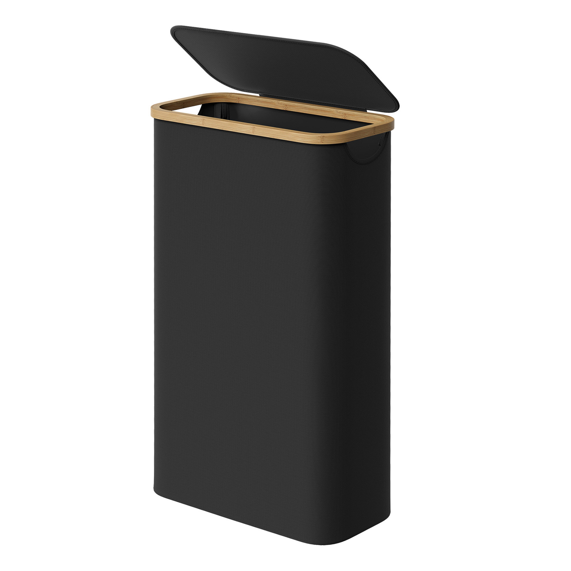 Laundry Basket with Lid, Slim Laundry Hamper, 65 L