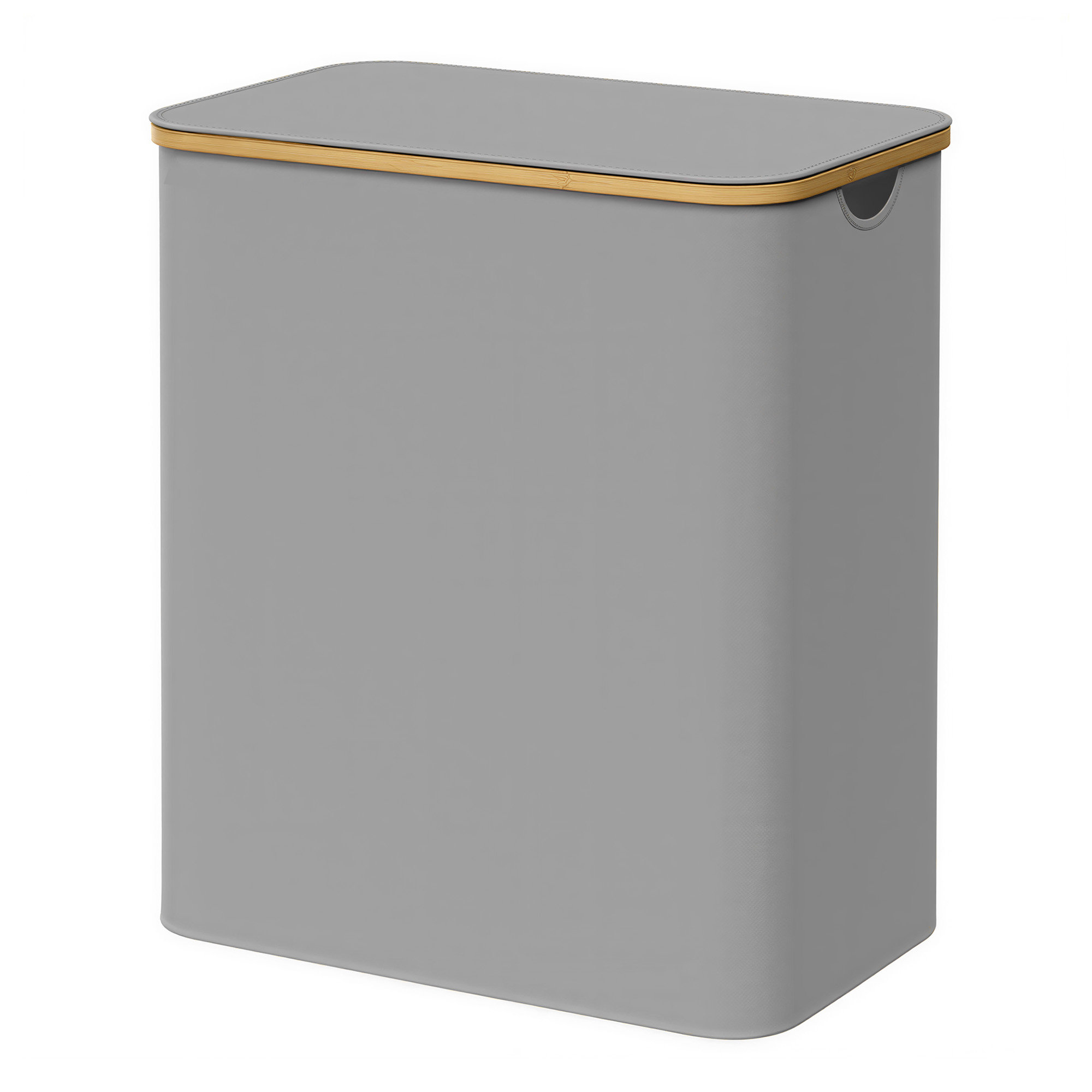 Laundry Basket with Lid, 3-Section Large Laundry Hamper, 150 L